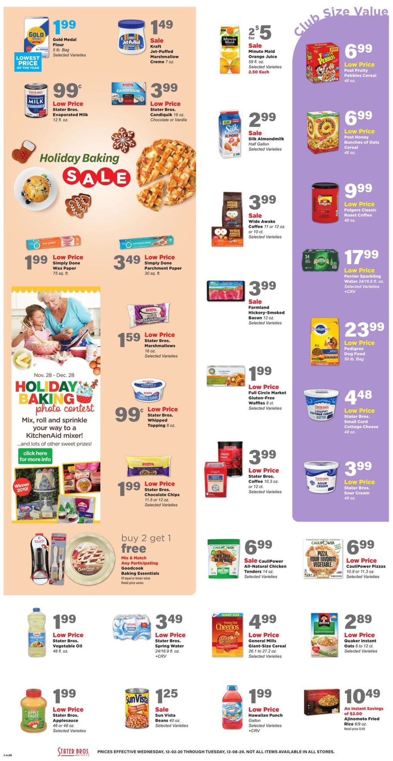 Stater Bros. Ad from 12/02/2020