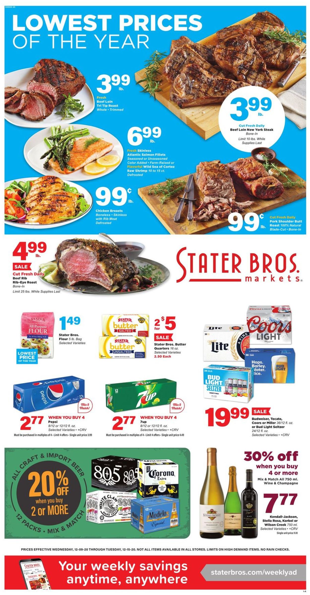 Stater Bros. Ad from 12/09/2020