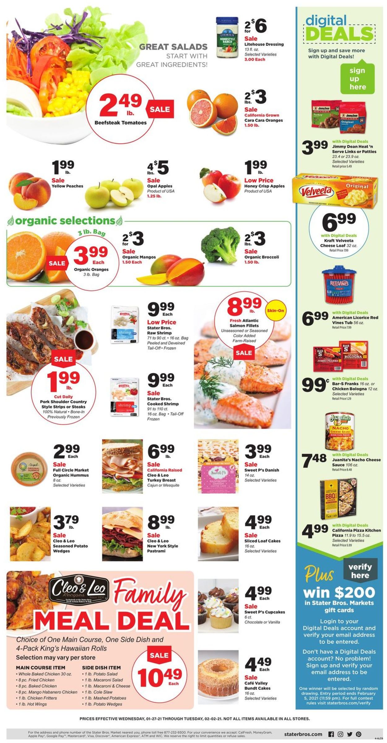 Stater Bros. Ad from 01/27/2021
