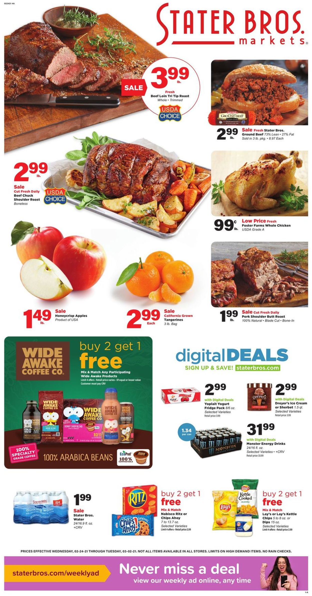 Stater Bros. Ad from 02/24/2021