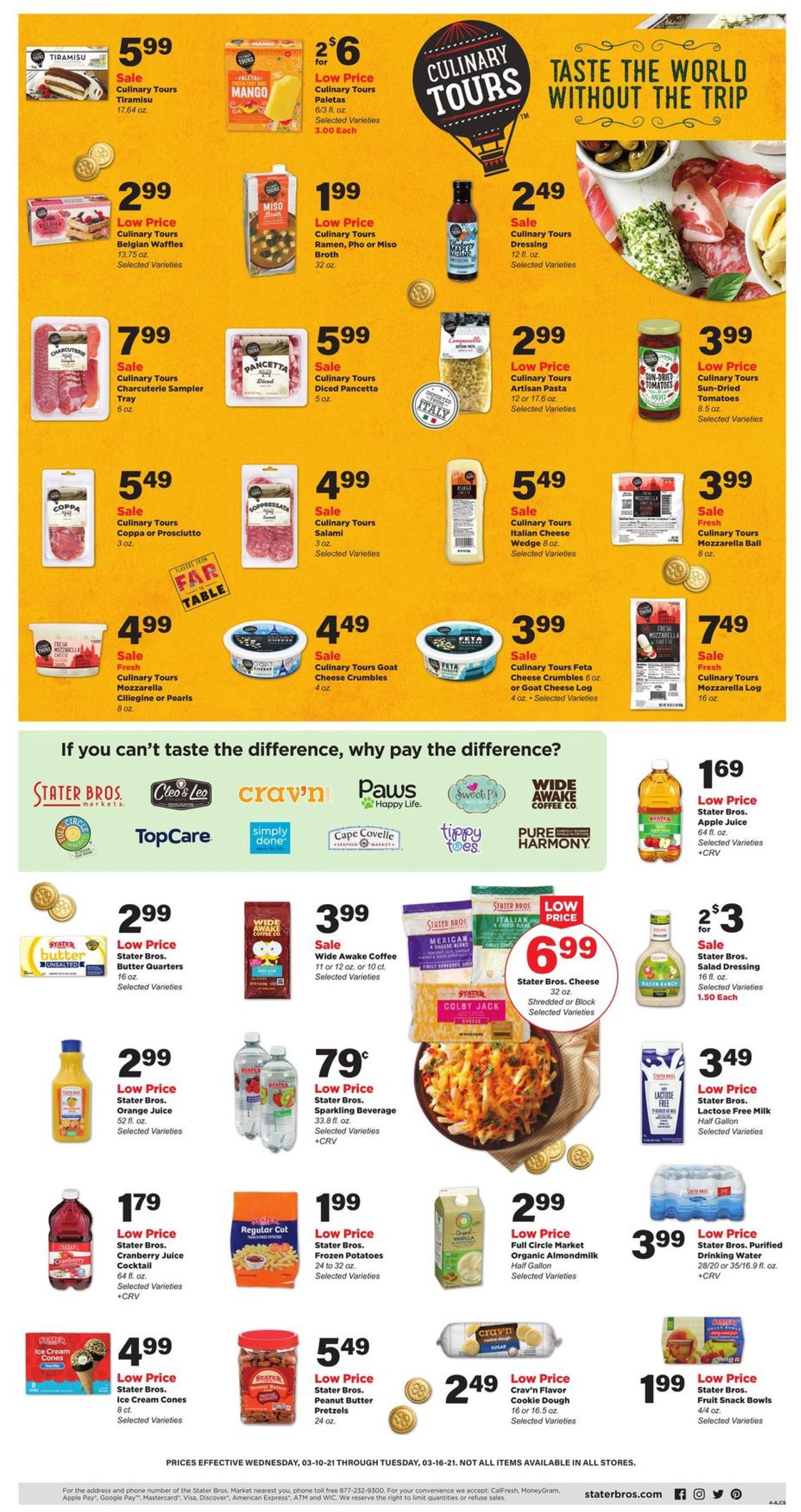 Stater Bros. Ad from 03/10/2021