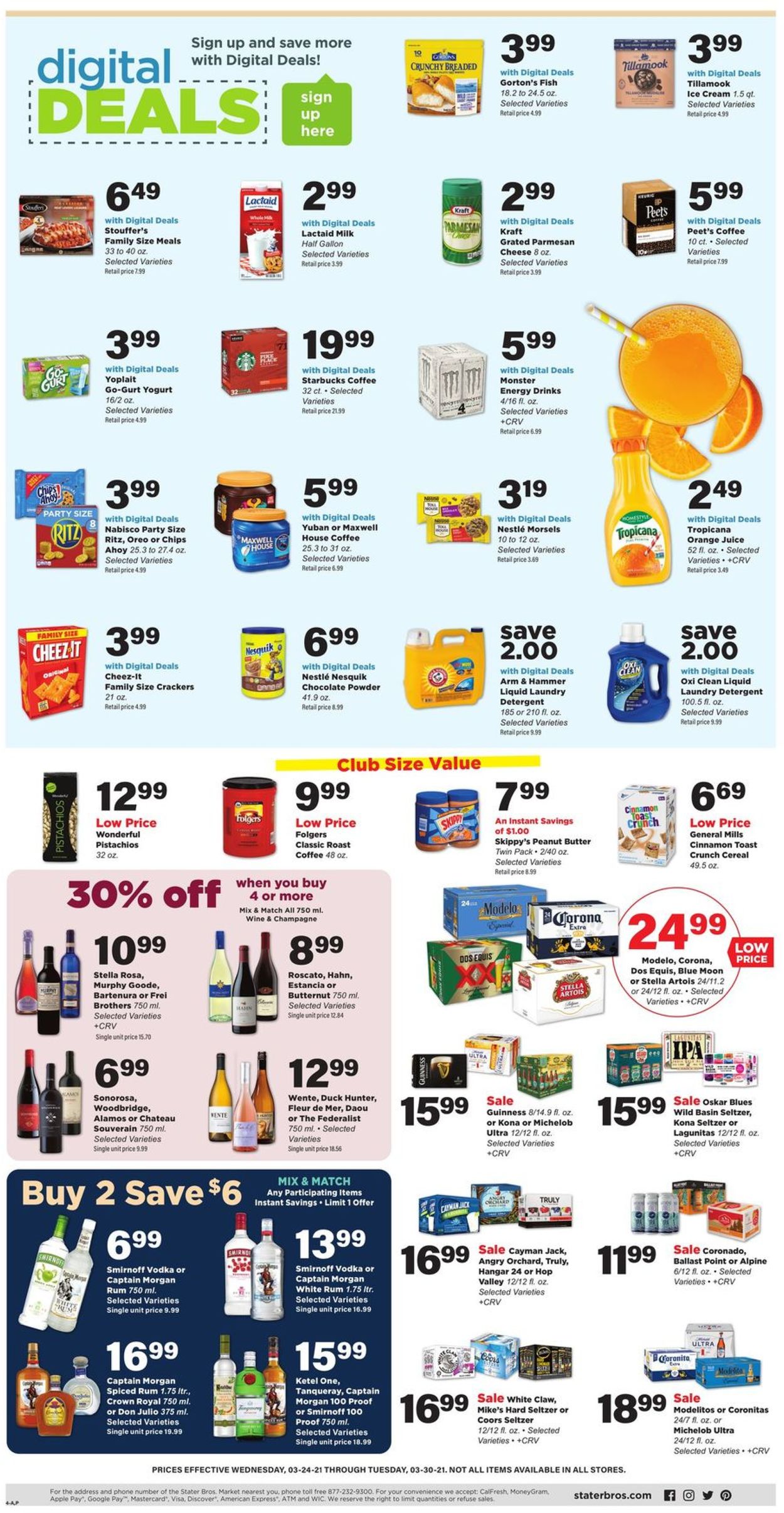 Stater Bros. Ad from 03/24/2021