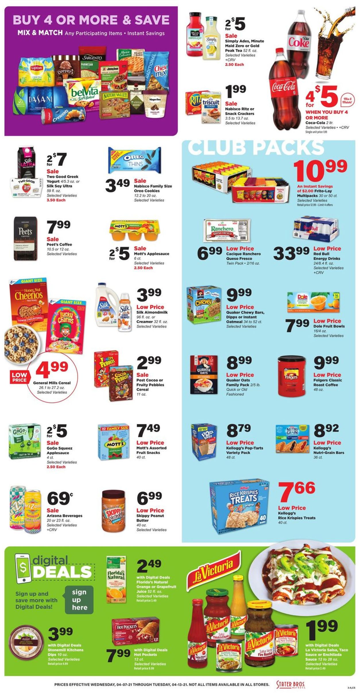Stater Bros. Ad from 04/07/2021