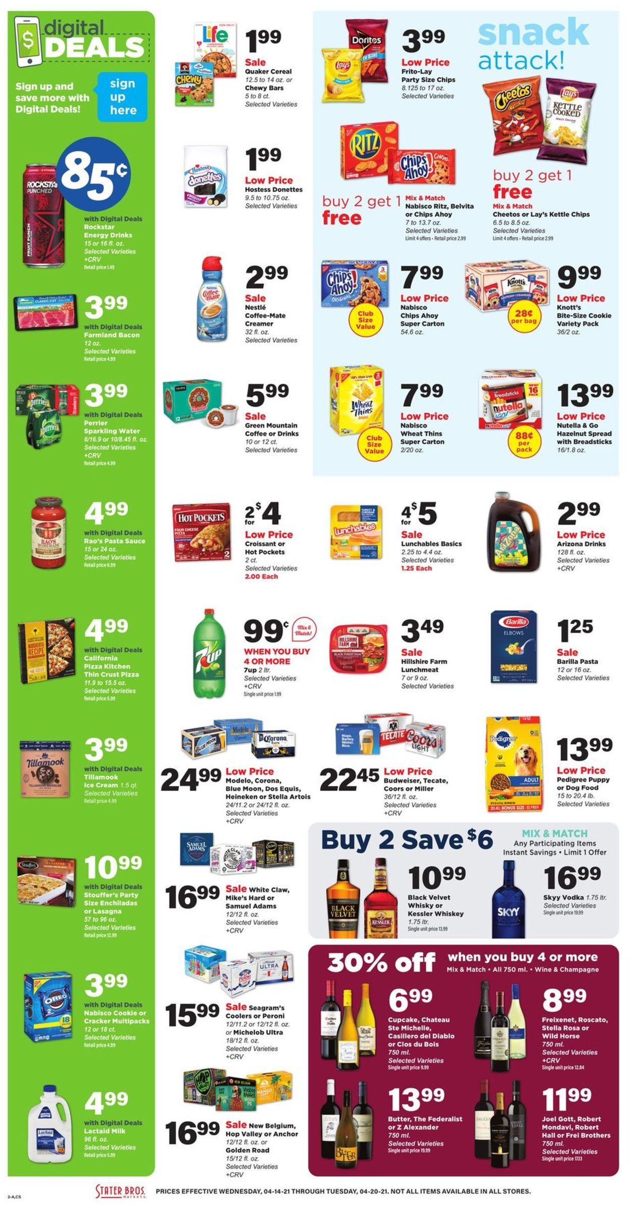 Stater Bros. Ad from 04/14/2021