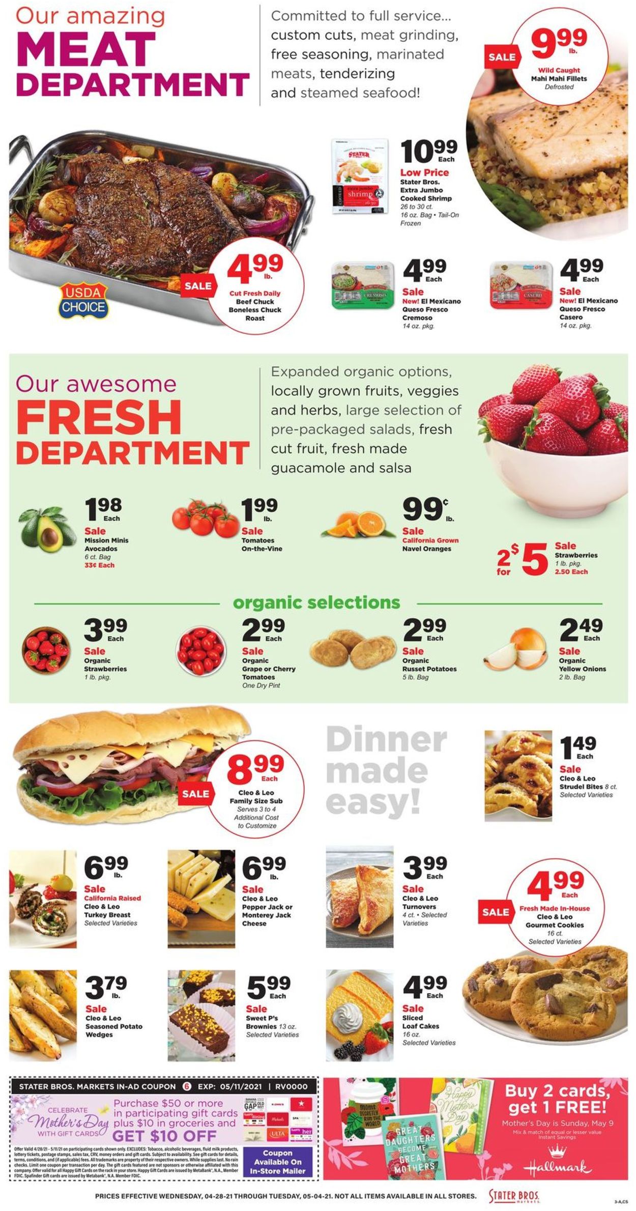 Stater Bros. Ad from 04/28/2021