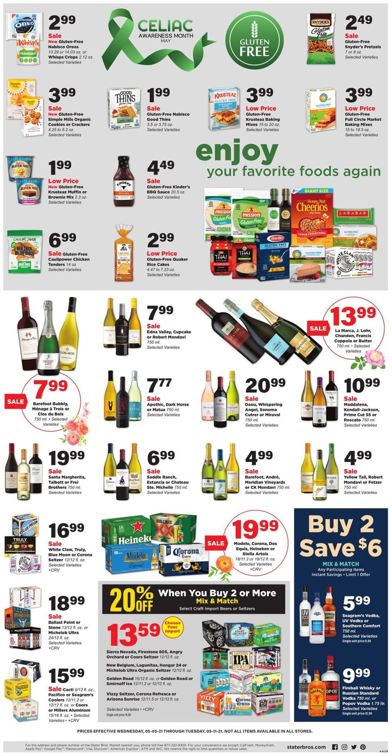 Stater Bros. Ad from 05/05/2021