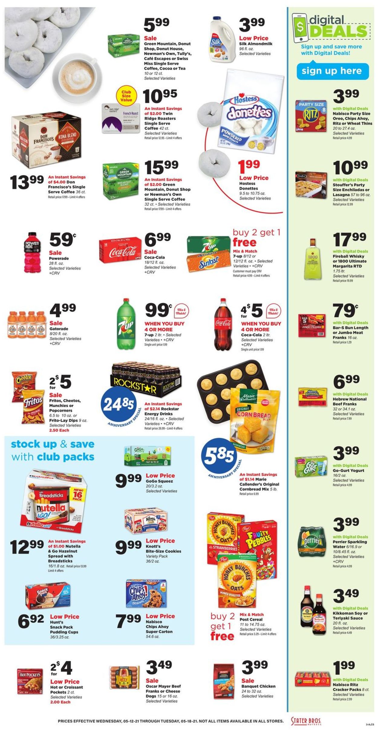 Stater Bros. Ad from 05/12/2021