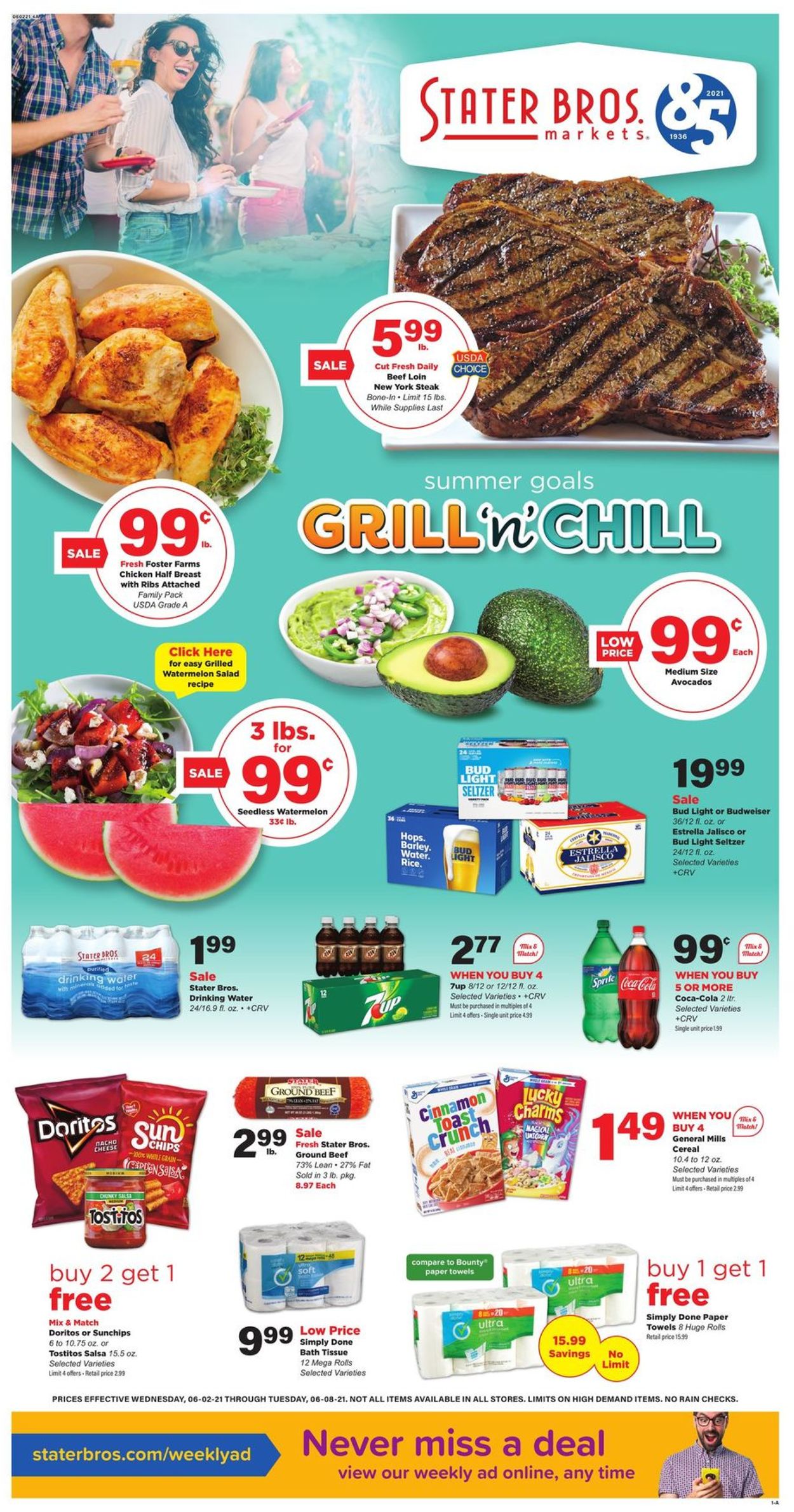 Stater Bros. Ad from 06/02/2021