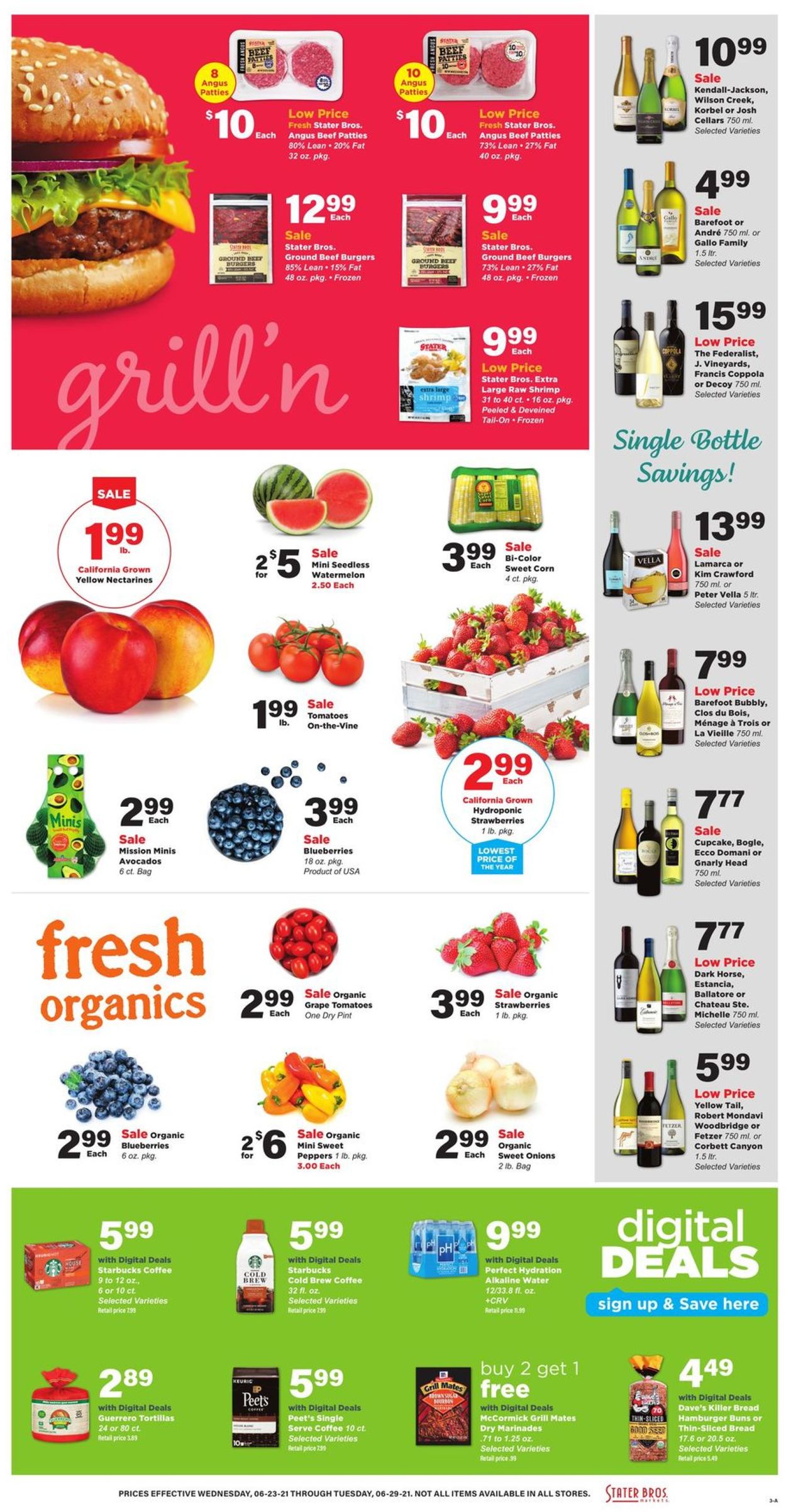 Stater Bros. Ad from 06/23/2021