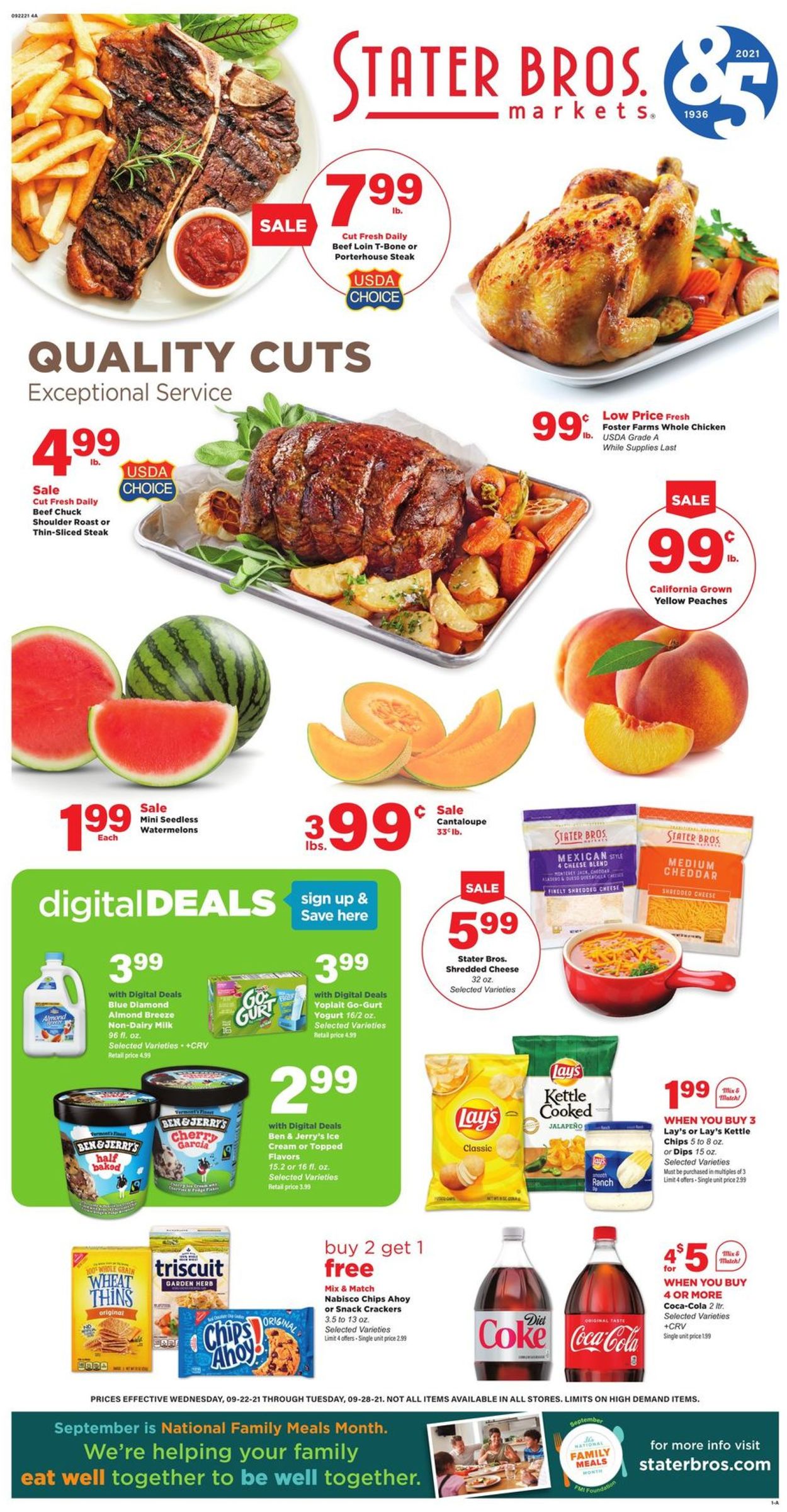 Stater Bros. Ad from 09/22/2021