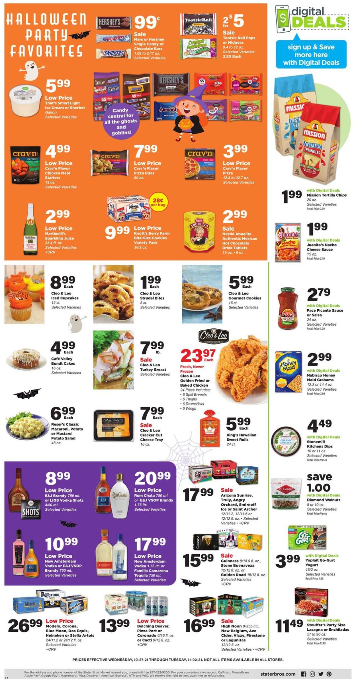 Stater Bros. Ad from 10/27/2021