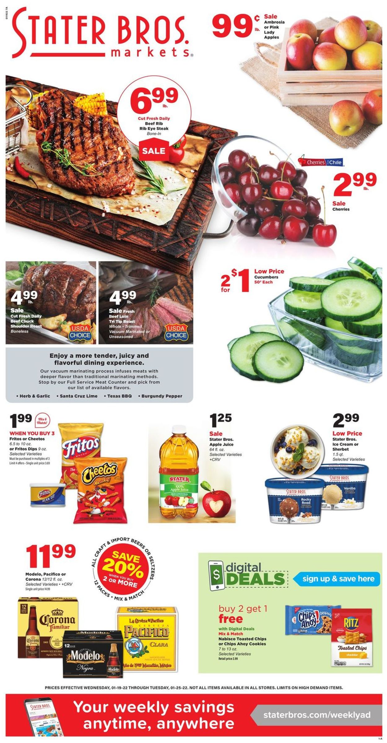 Stater Bros. Ad from 01/19/2022
