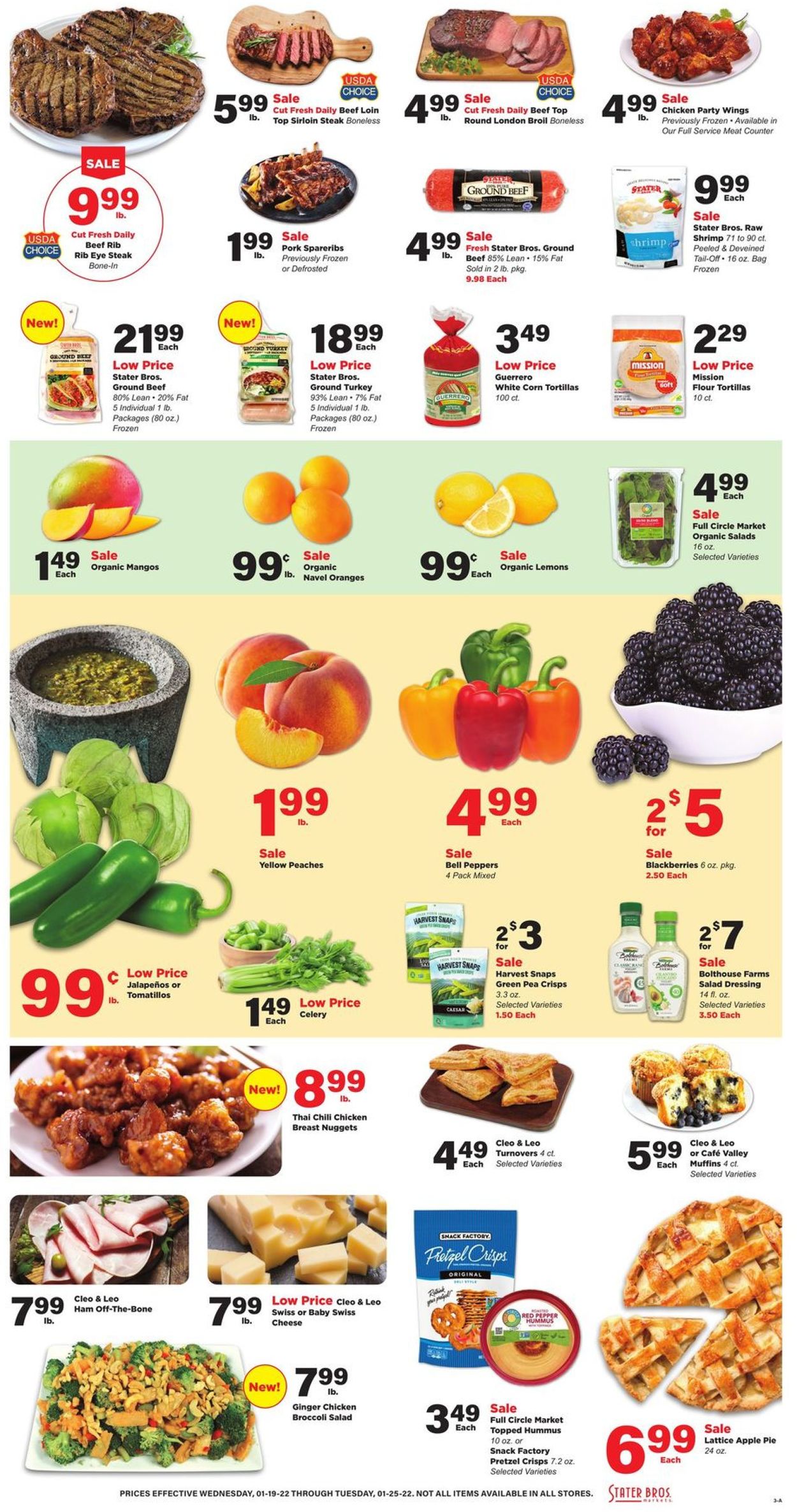 Stater Bros. Ad from 01/19/2022