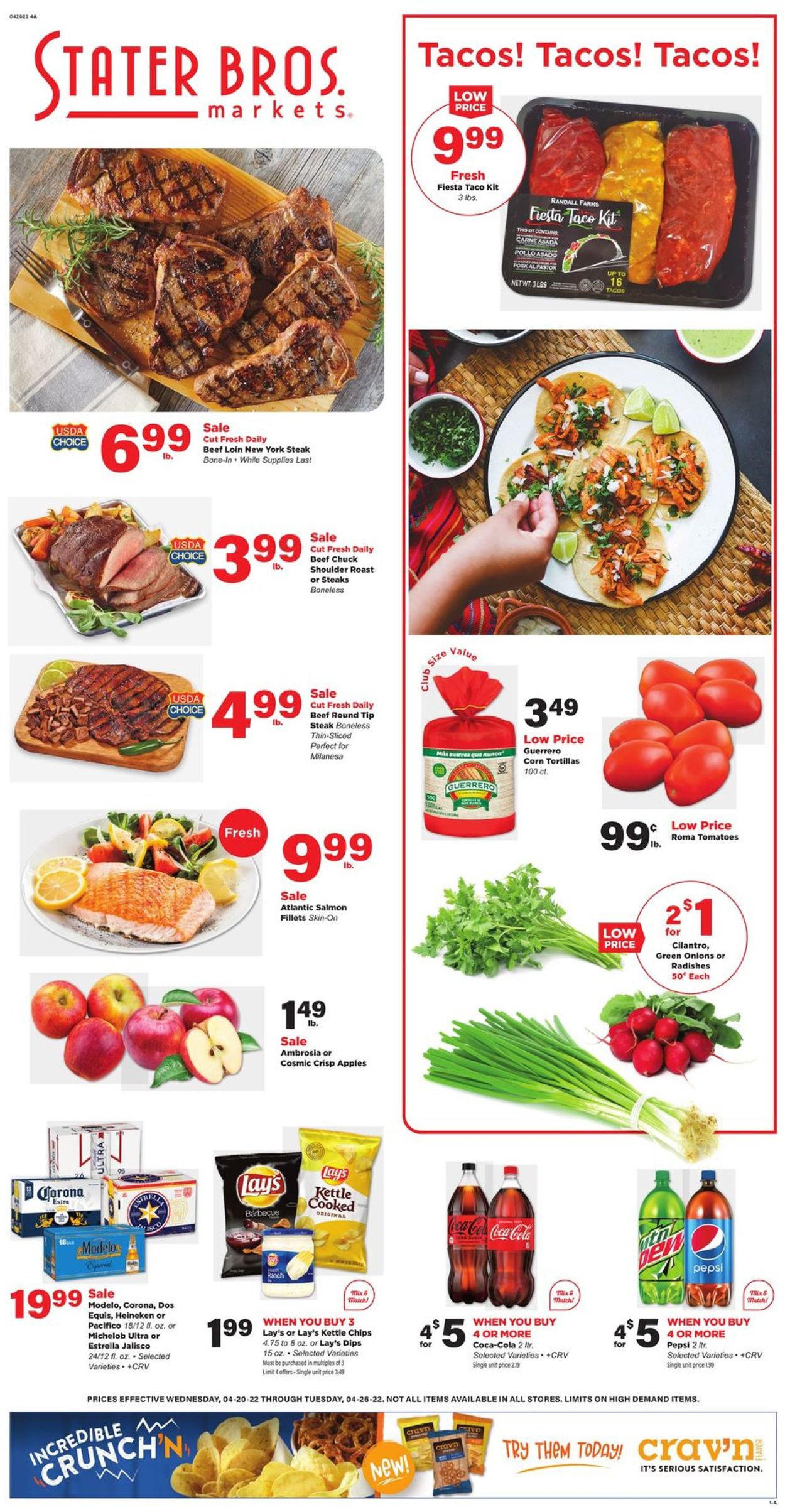 Stater Bros. Ad from 04/20/2022