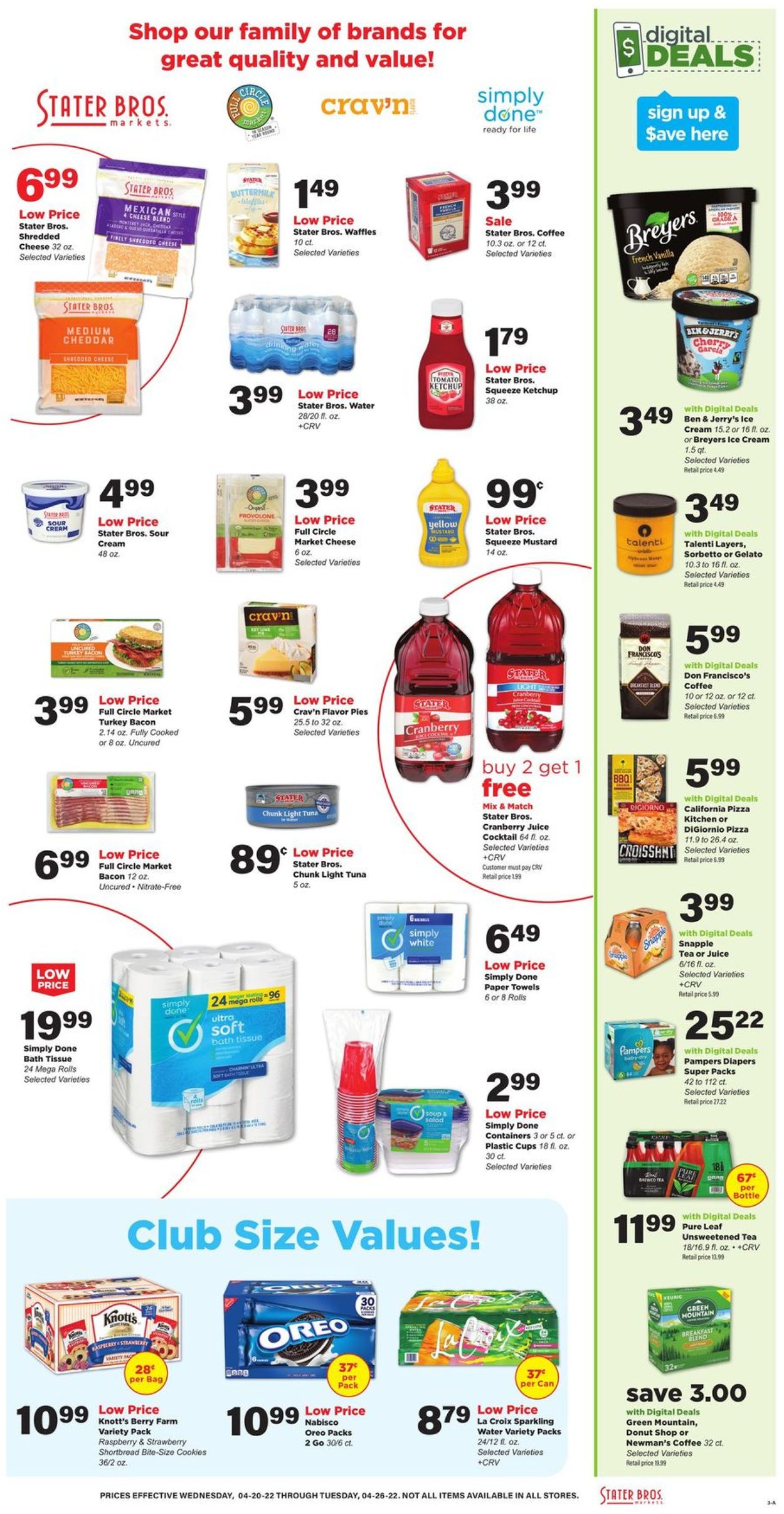 Stater Bros. Ad from 04/20/2022