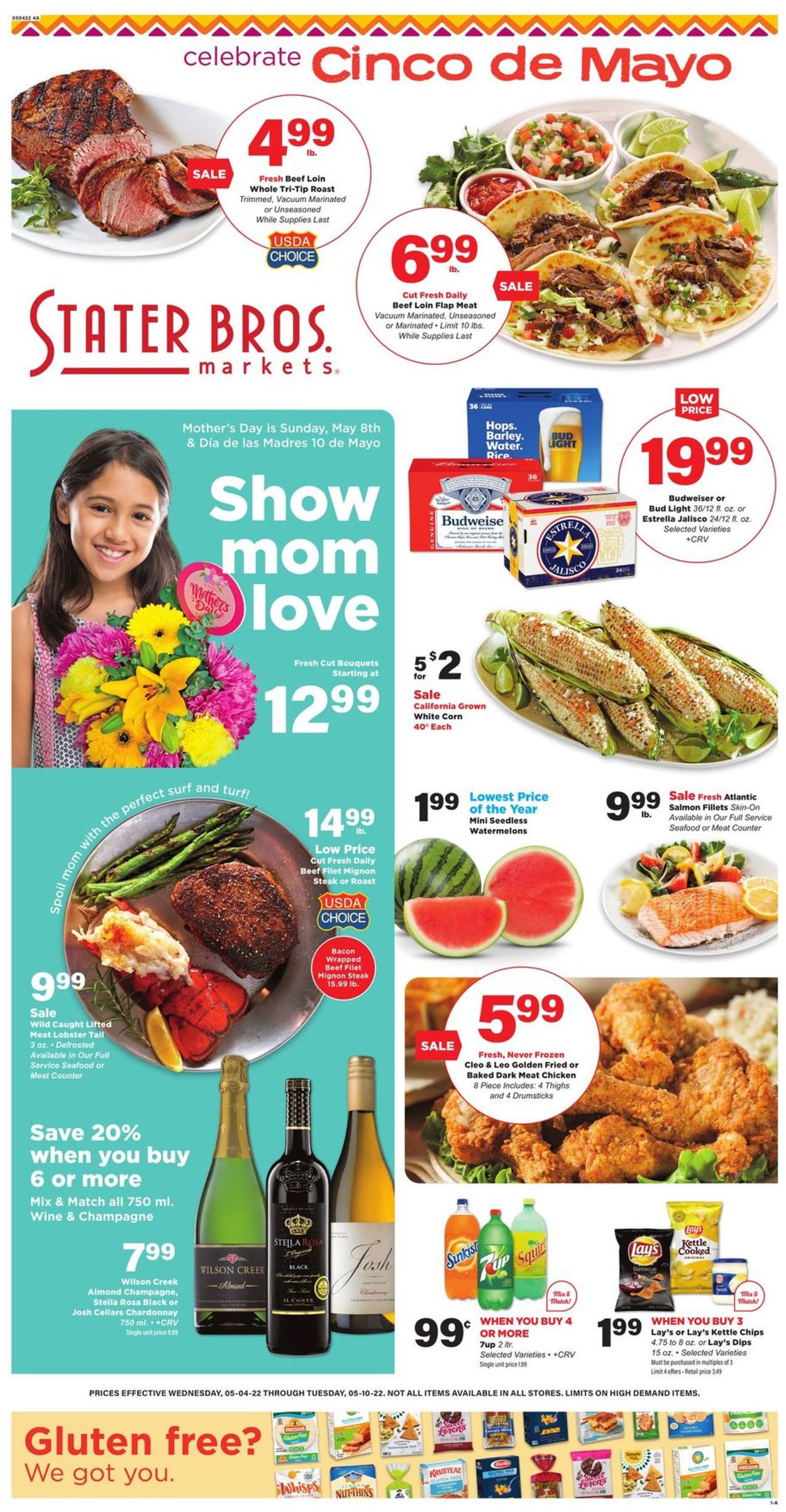 Stater Bros. Ad from 05/04/2022