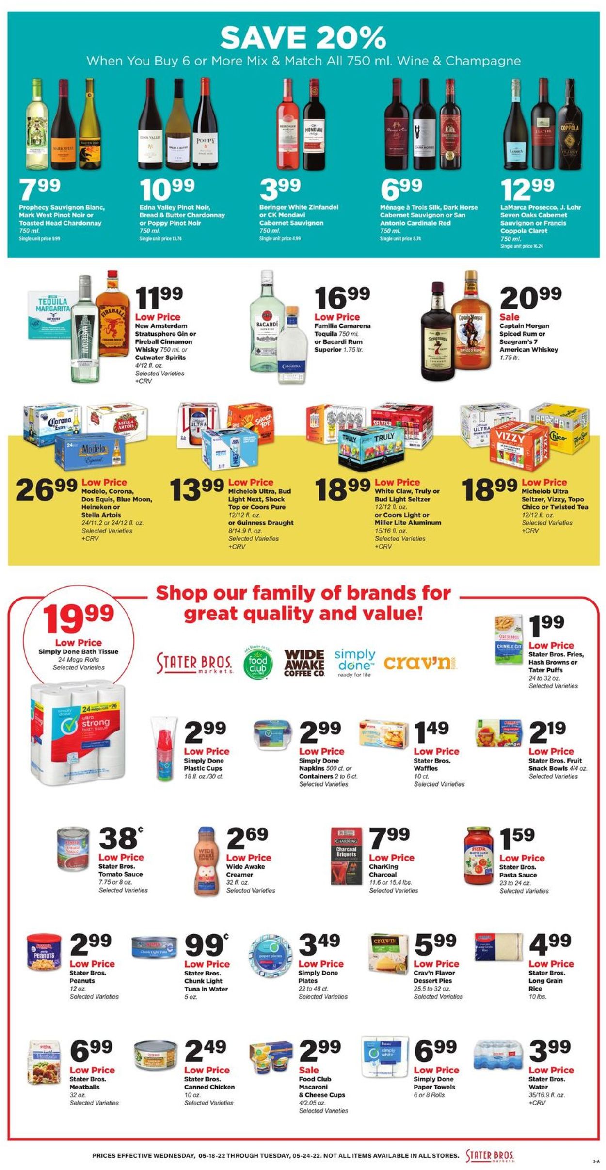 Stater Bros. Ad from 05/18/2022