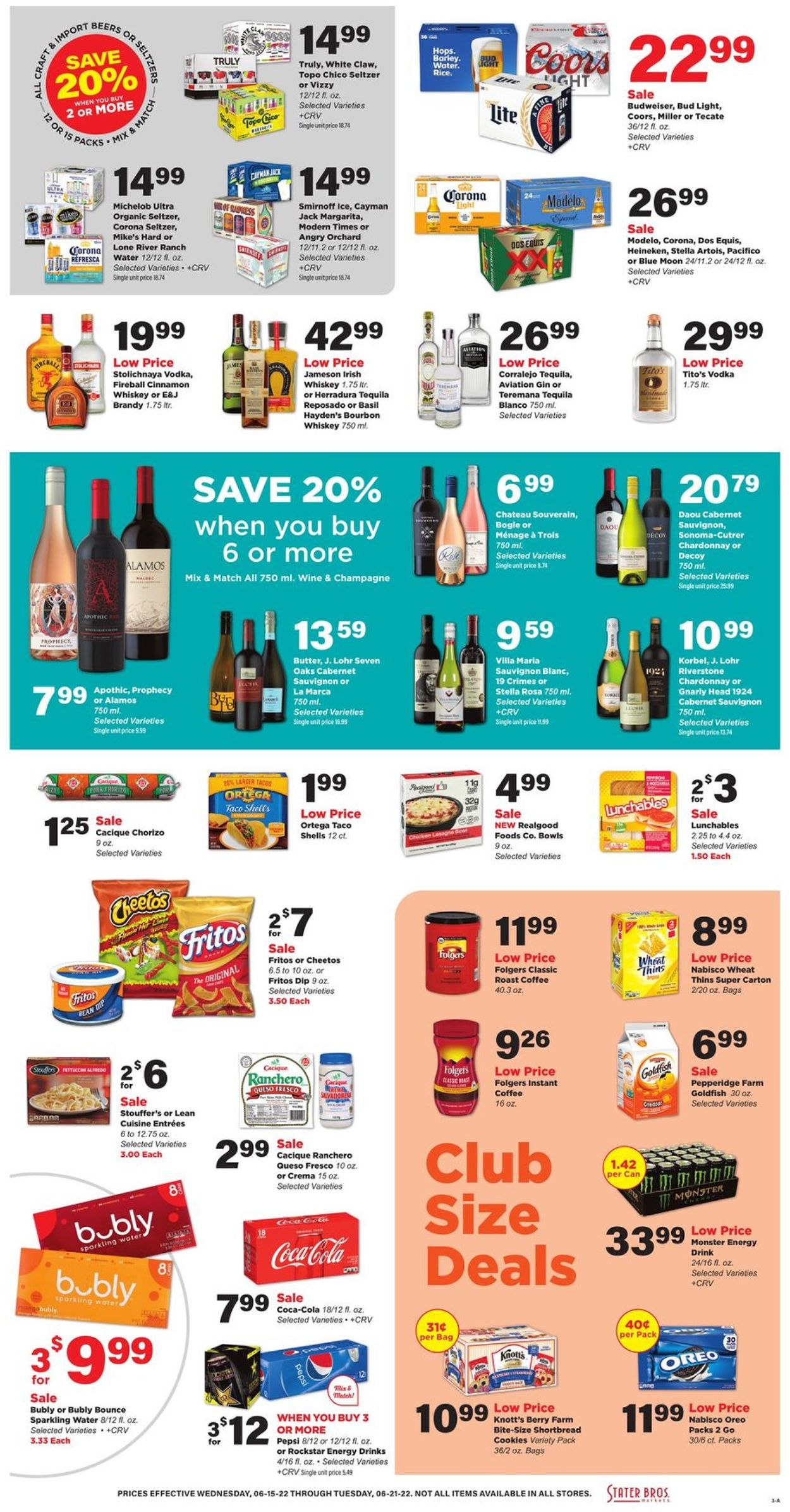Stater Bros. Ad from 06/15/2022