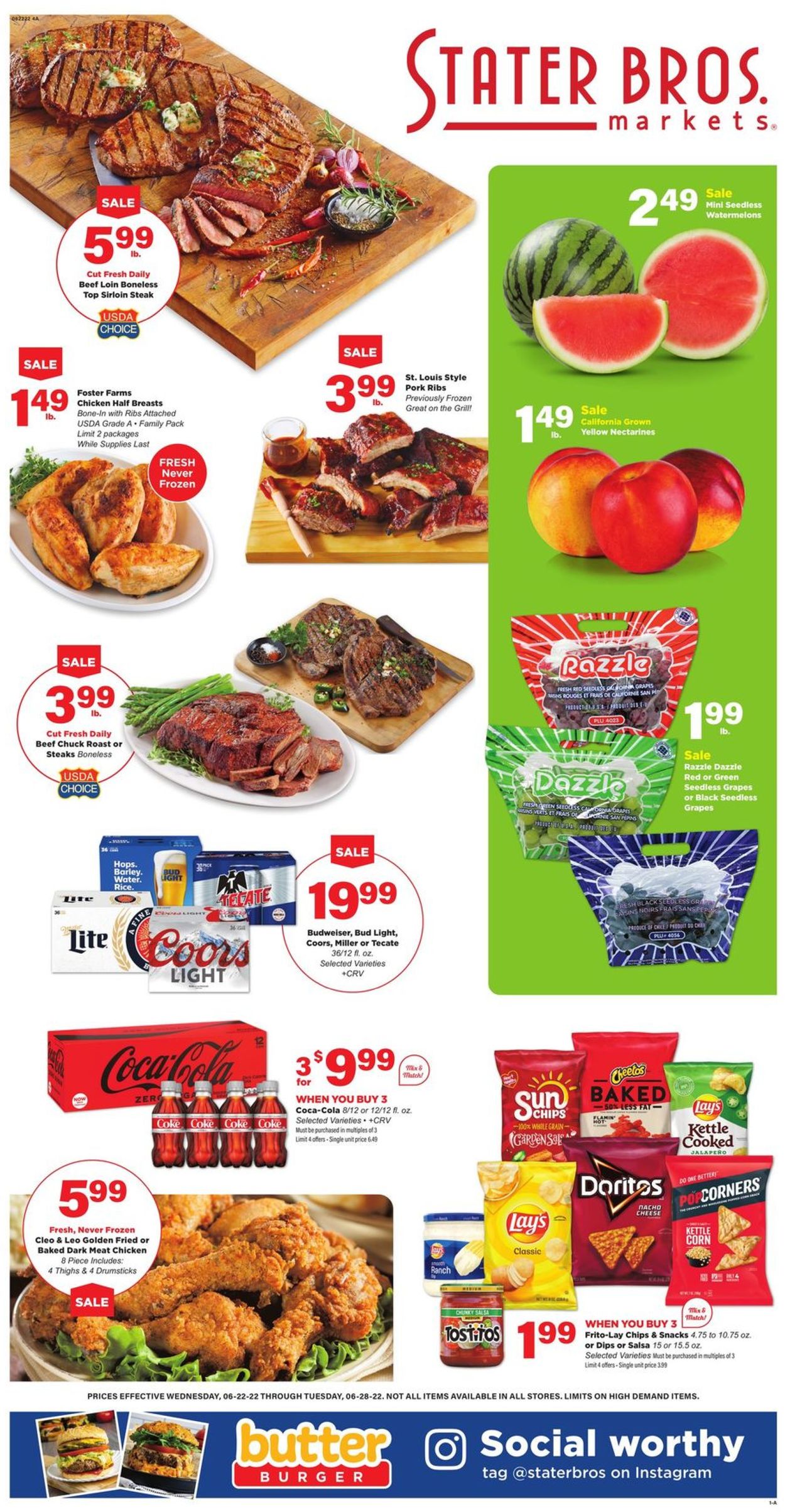 Stater Bros. Ad from 06/22/2022