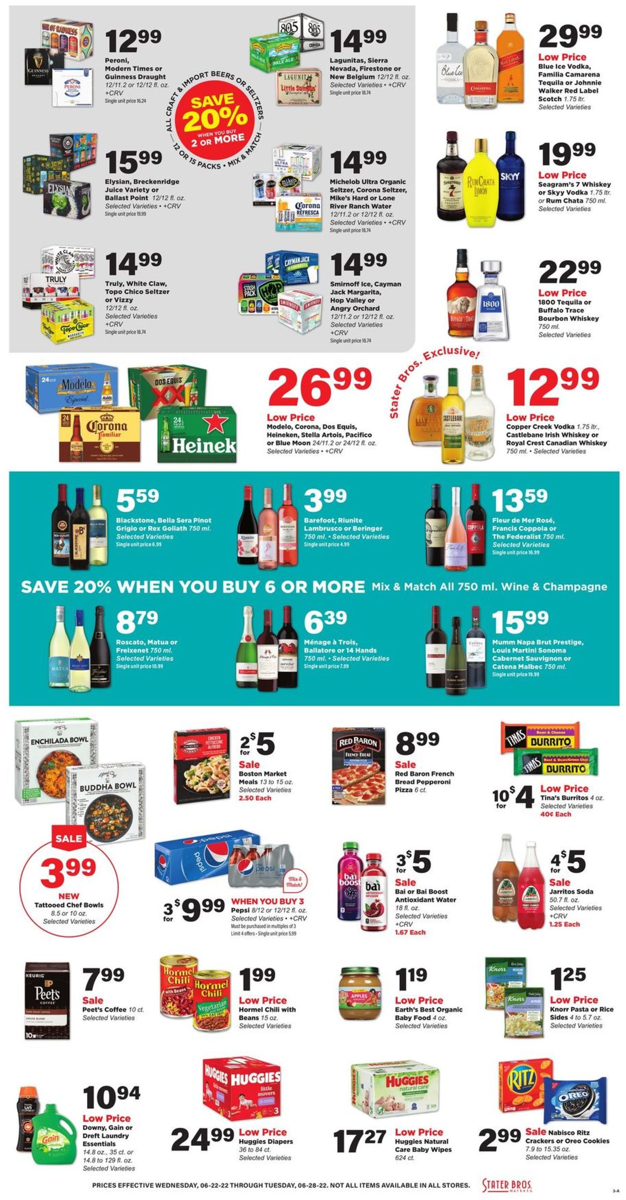 Stater Bros. Ad from 06/22/2022