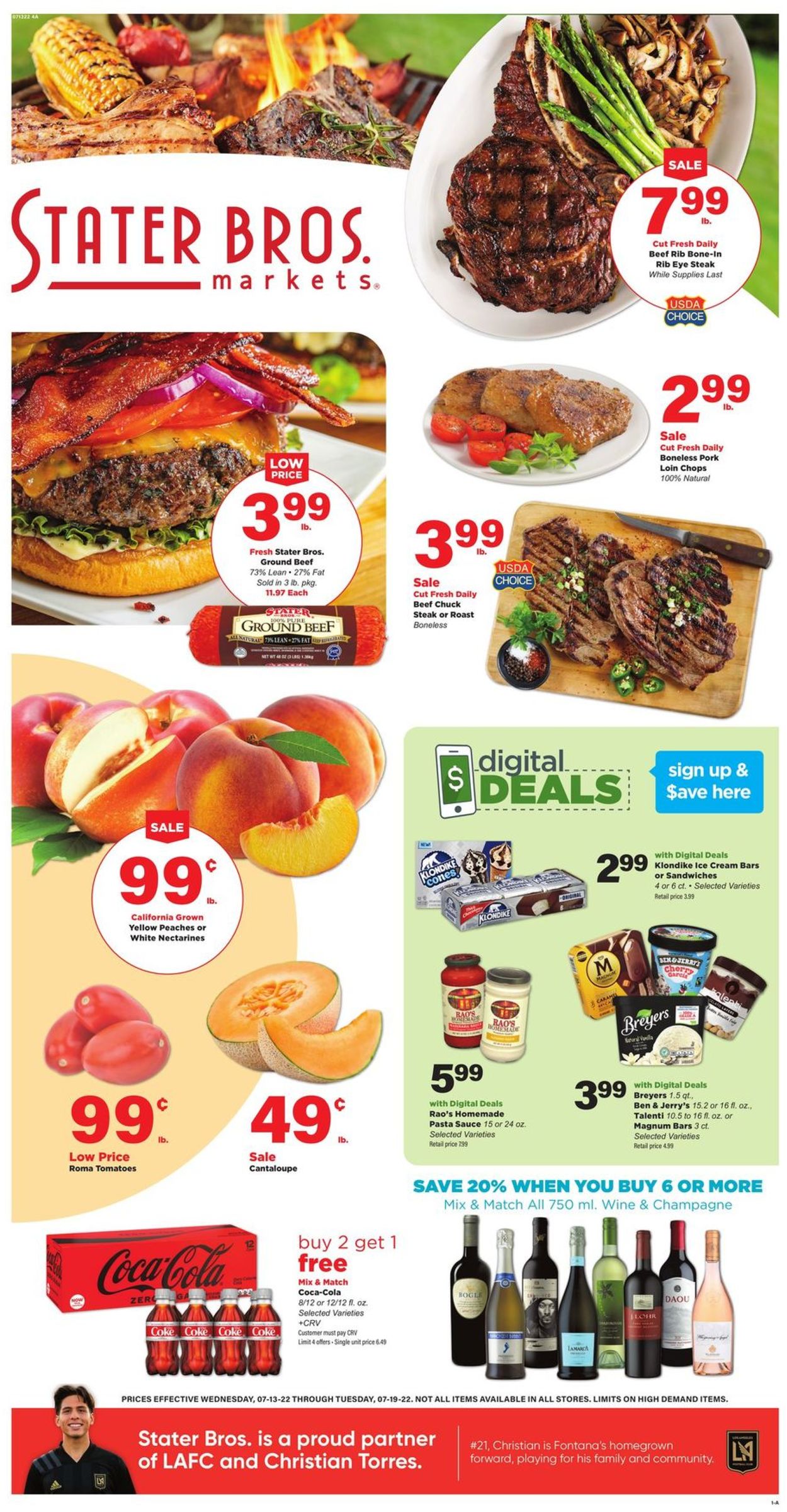 Stater Bros. Ad from 07/13/2022