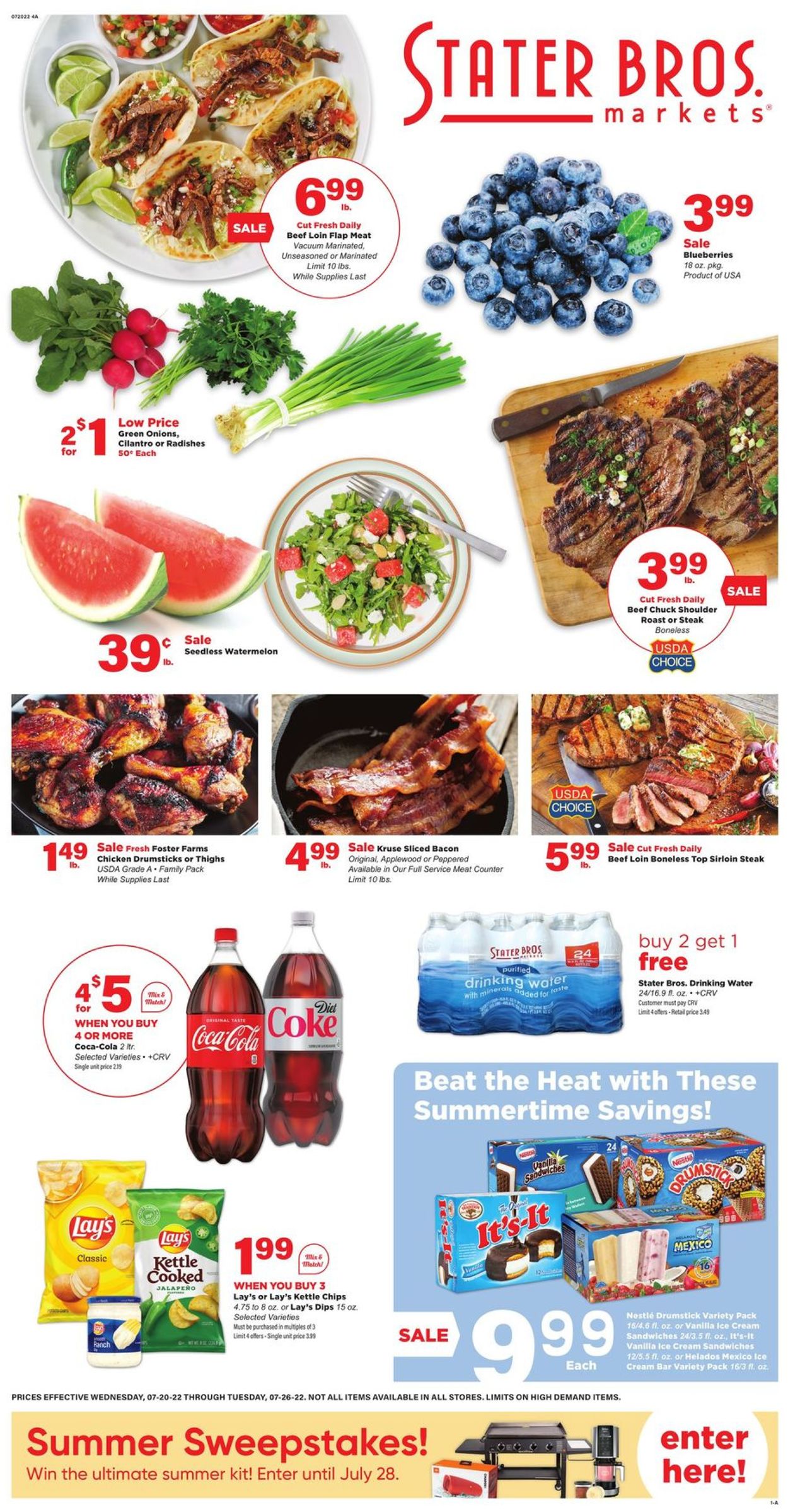 Stater Bros. Ad from 07/20/2022