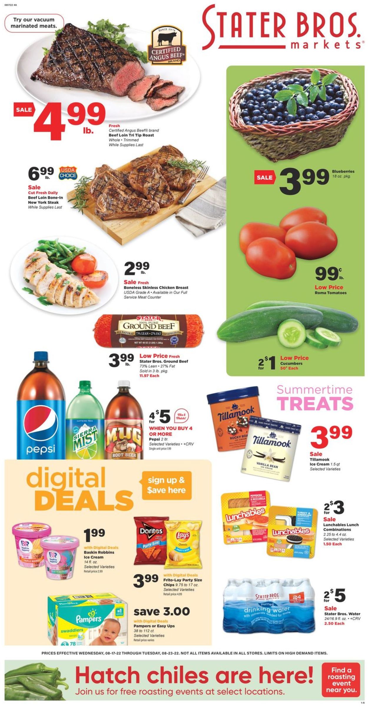 Stater Bros. Ad from 08/17/2022