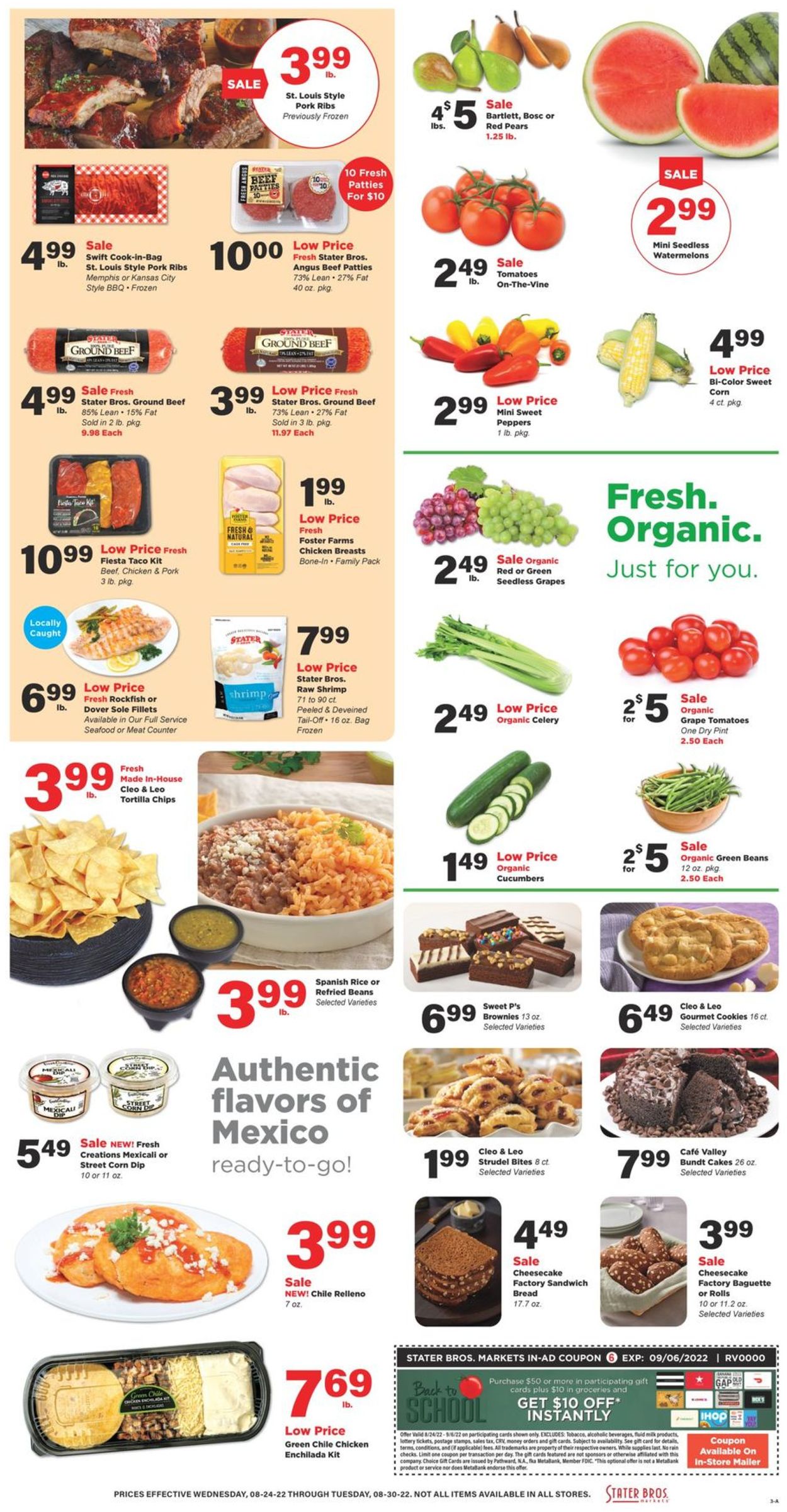 Stater Bros. Ad from 08/24/2022