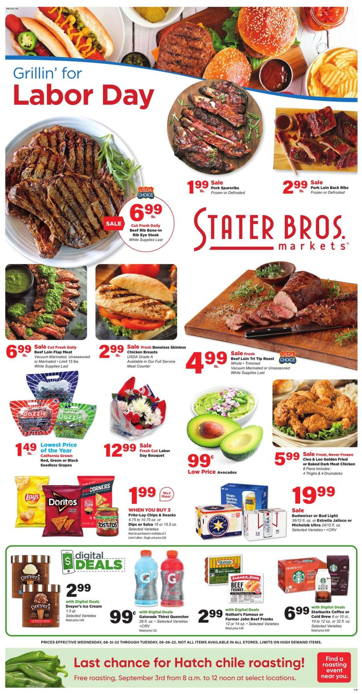 Stater Bros. Ad from 08/31/2022