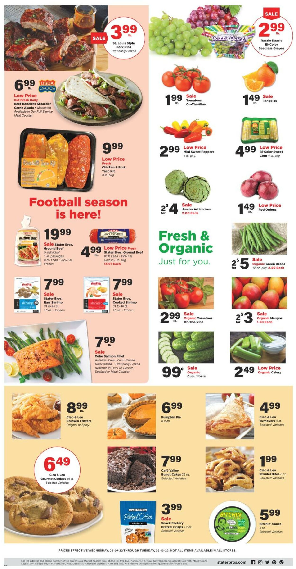 Stater Bros. Ad from 09/07/2022