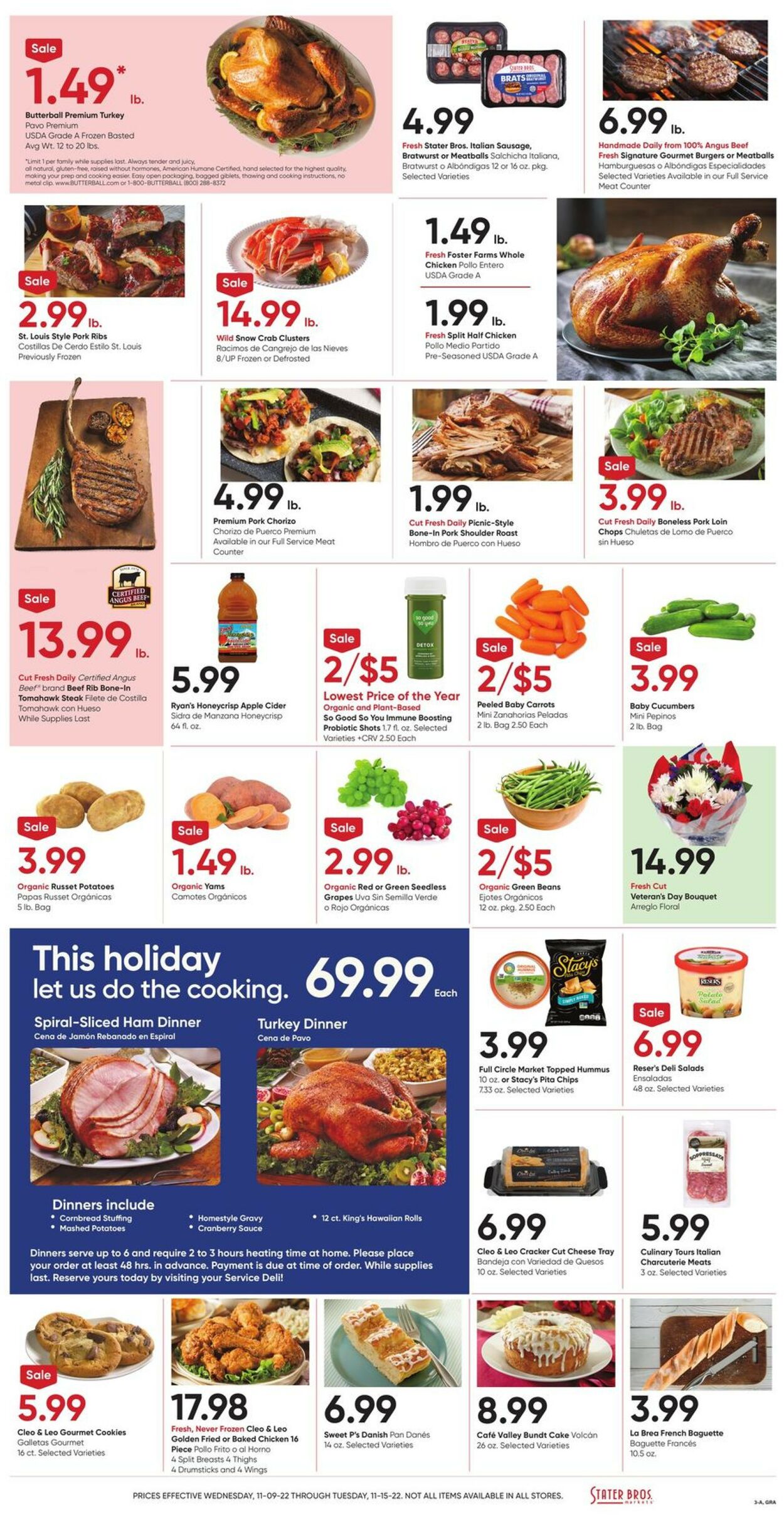 Stater Bros. Ad from 11/09/2022