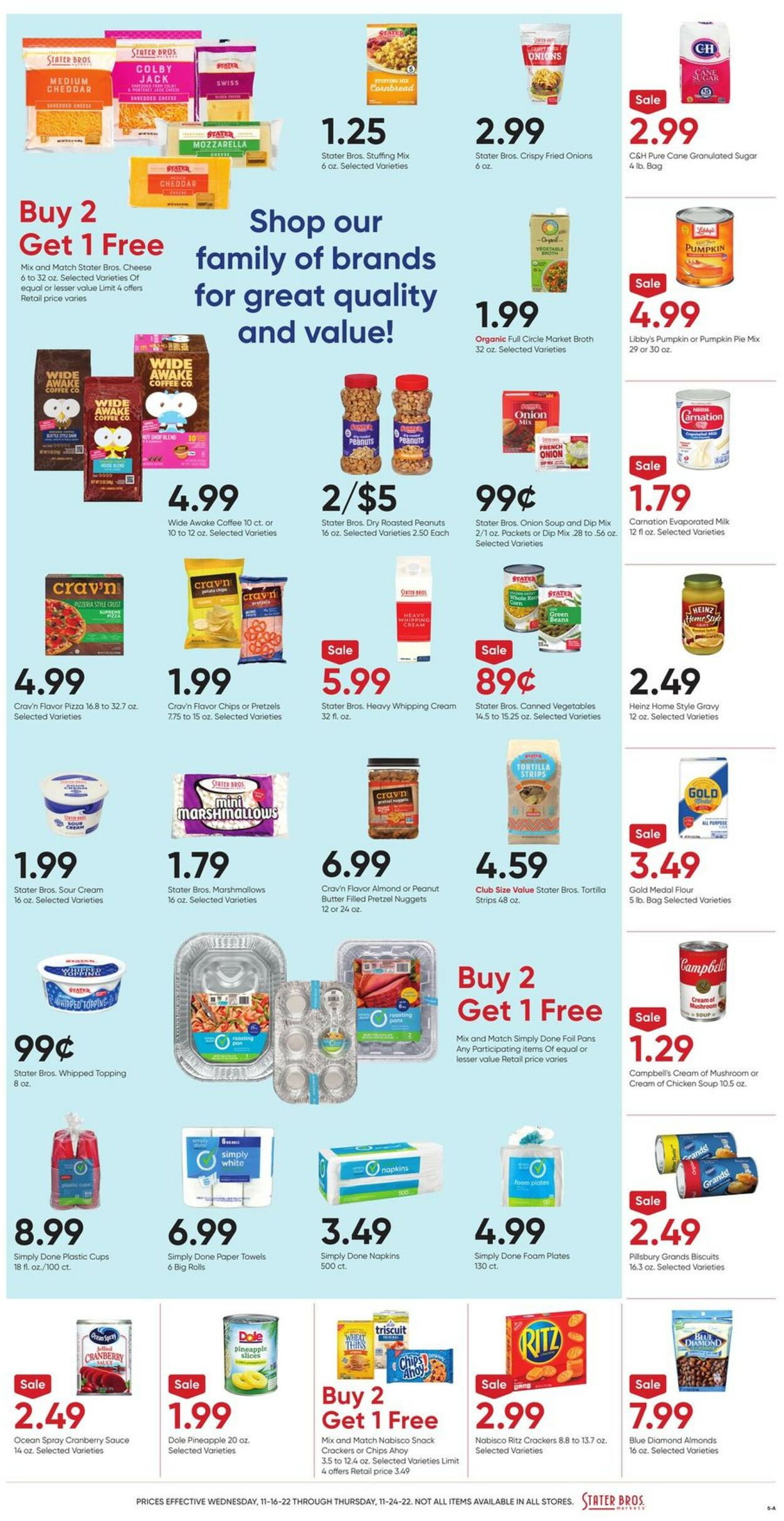 Stater Bros. Ad from 11/16/2022