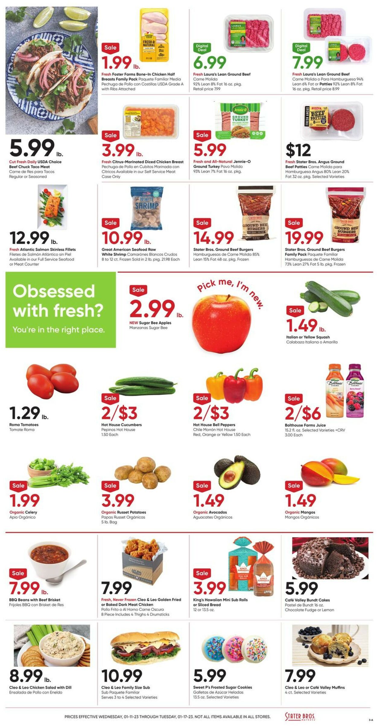 Stater Bros. Ad from 01/11/2023