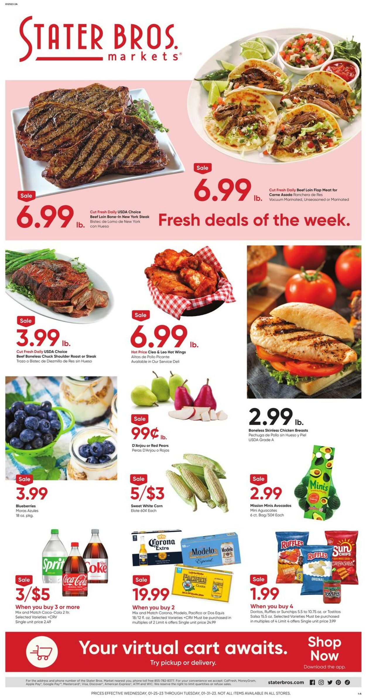 Stater Bros. Ad from 01/25/2023