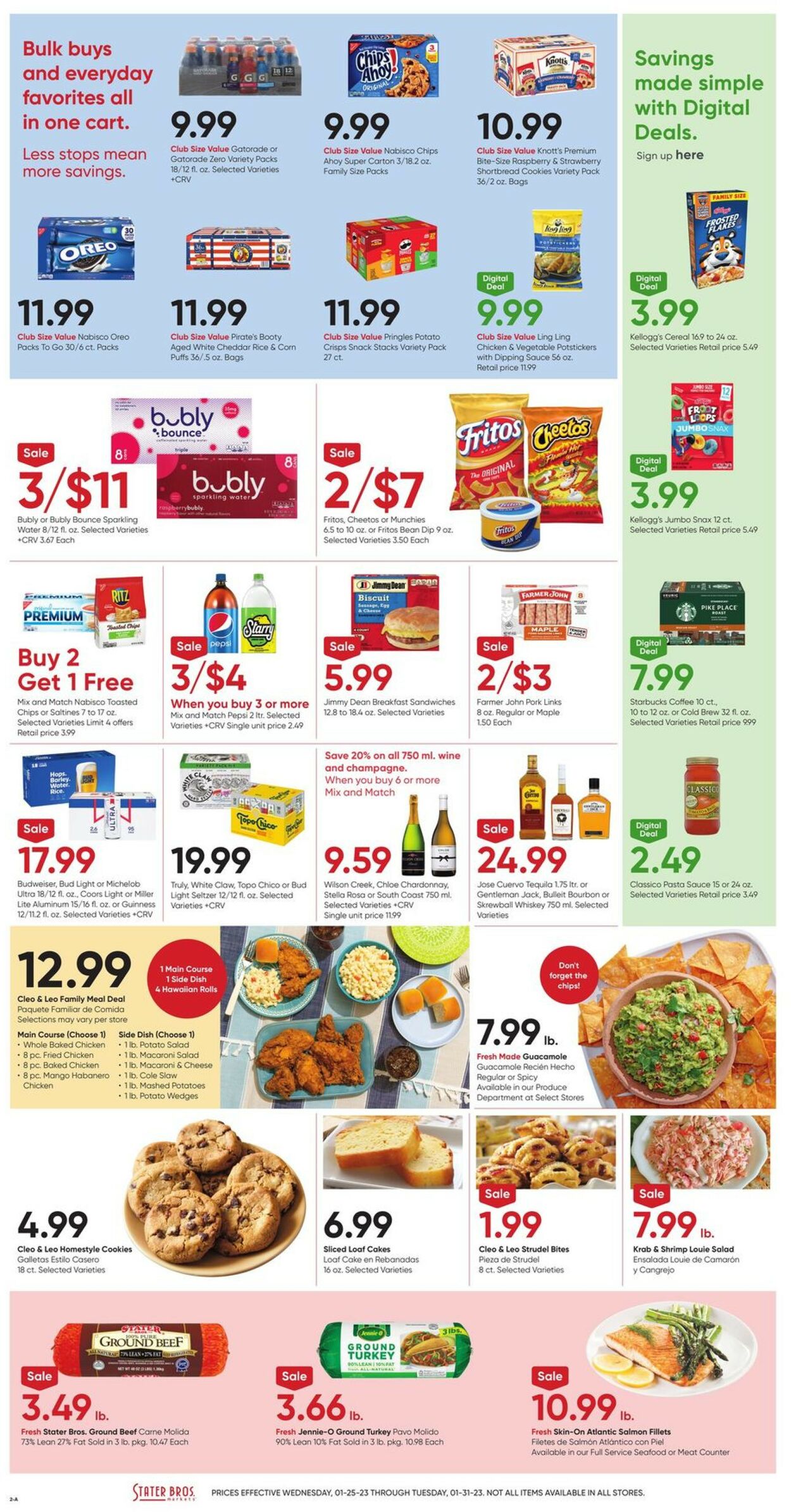 Stater Bros. Ad from 01/25/2023