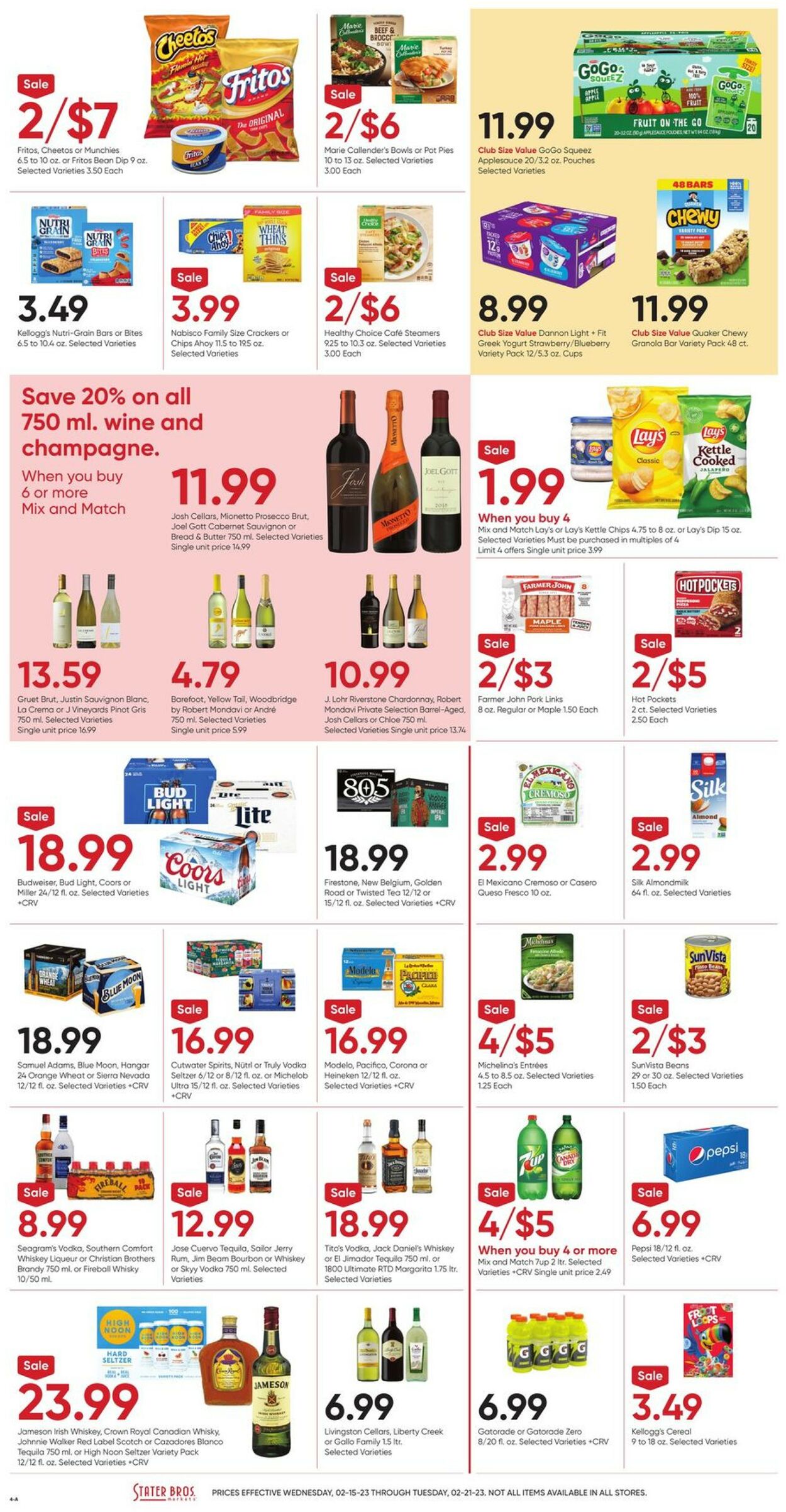 Stater Bros. Ad from 02/15/2023