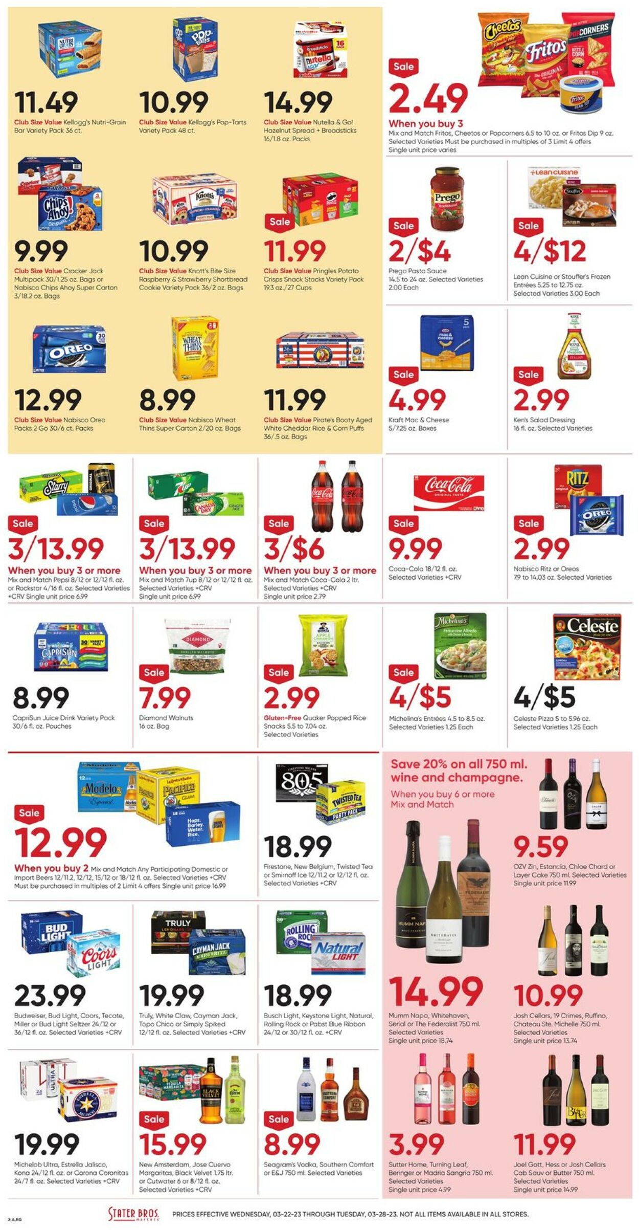Stater Bros. Ad from 03/22/2023
