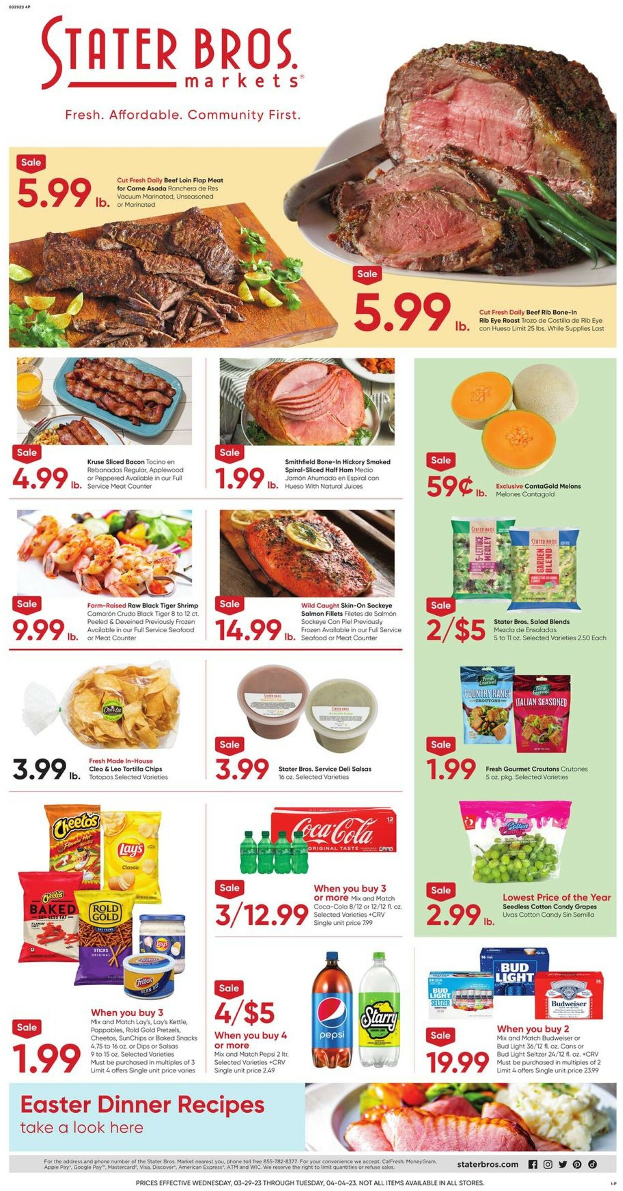 Stater Bros. Ad from 03/29/2023