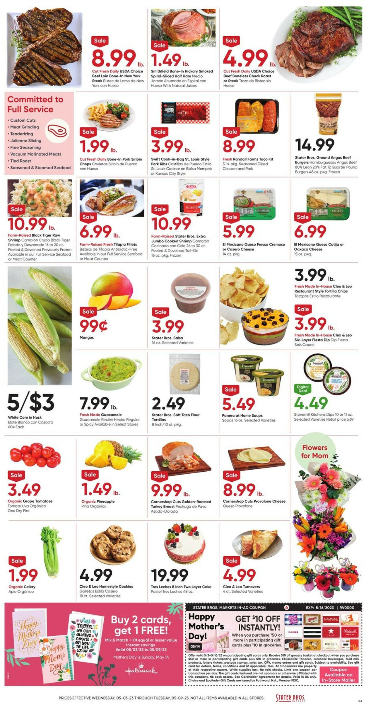 Stater Bros. Ad from 05/03/2023