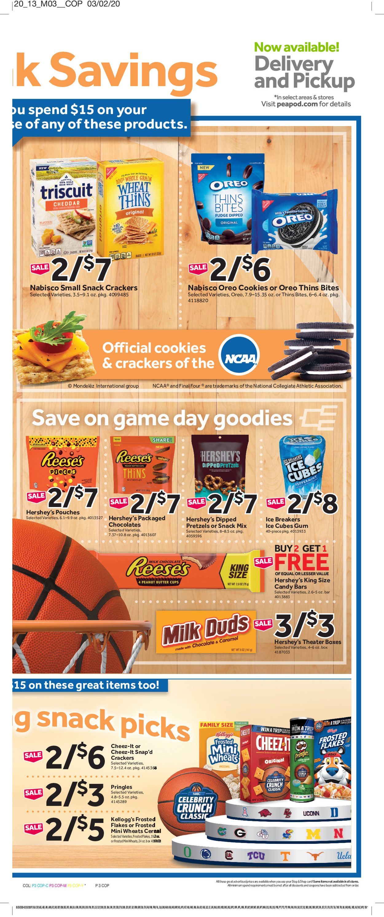 Stop and Shop Ad from 03/20/2020