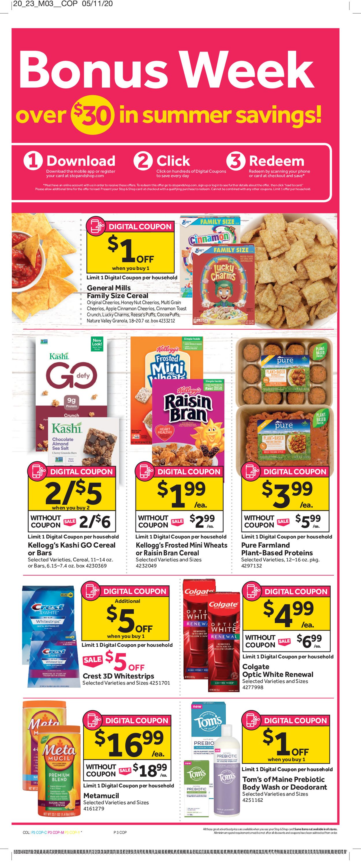 Stop and Shop Ad from 05/29/2020