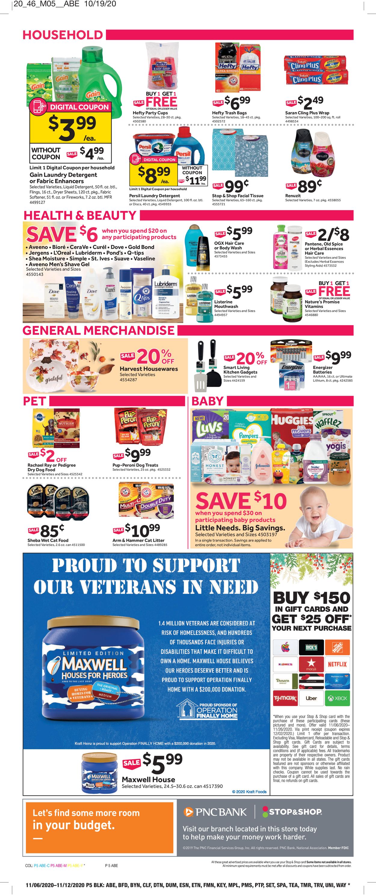 Stop and Shop Ad from 11/06/2020
