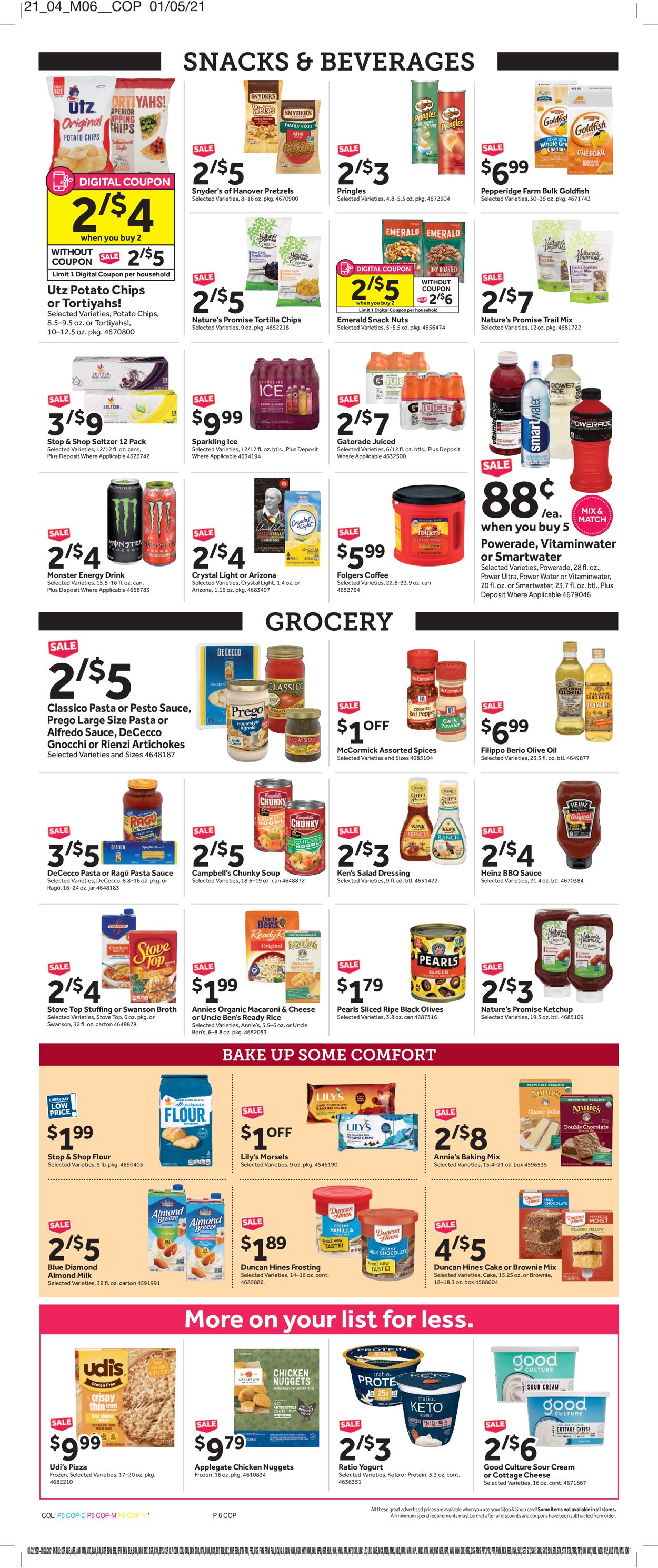 Stop and Shop Ad from 01/22/2021