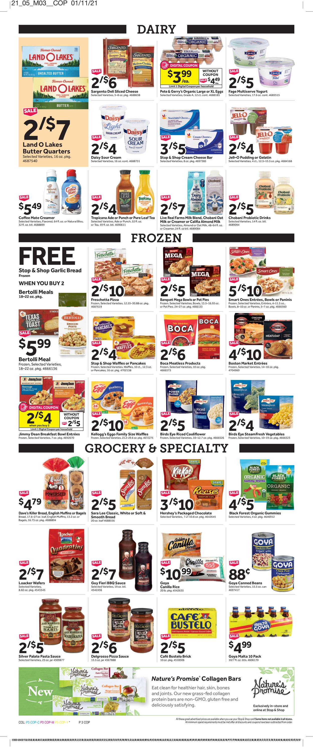 Stop and Shop Ad from 01/29/2021