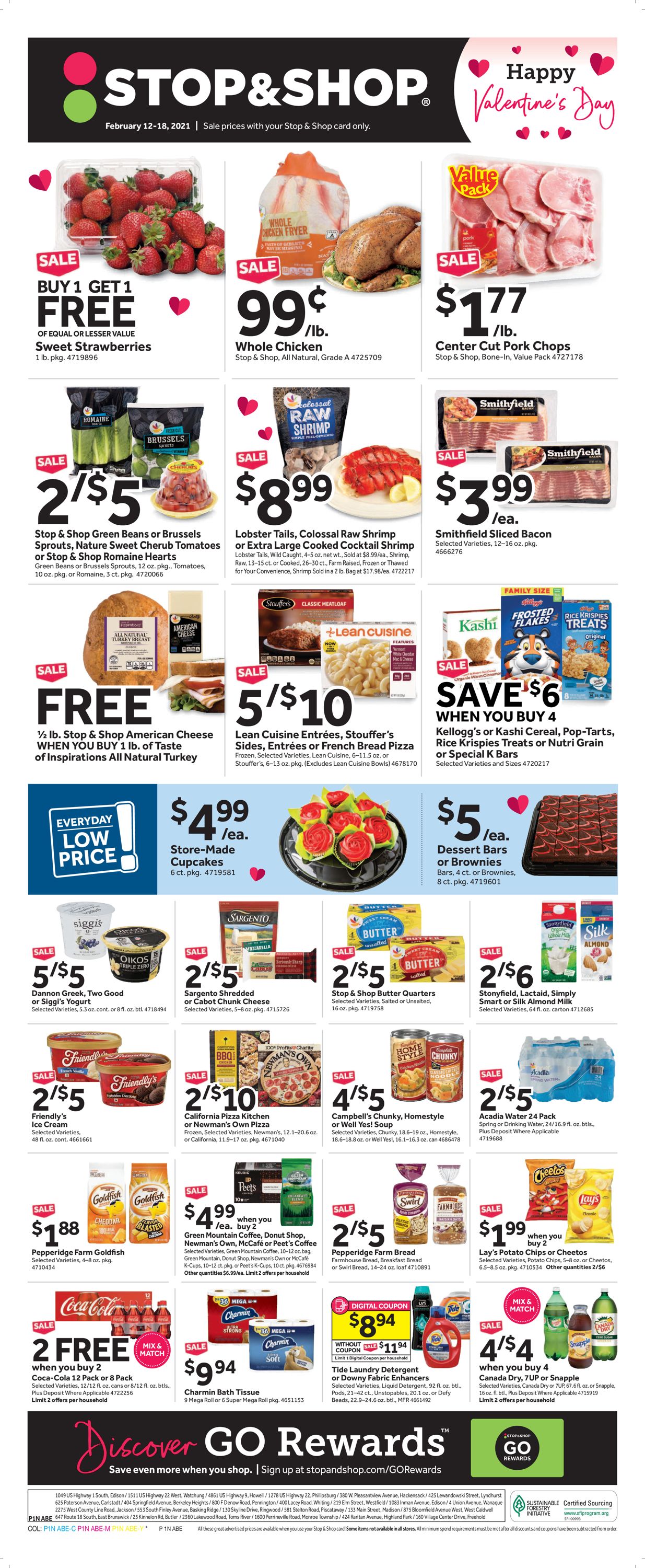 Stop and Shop Ad from 02/12/2021