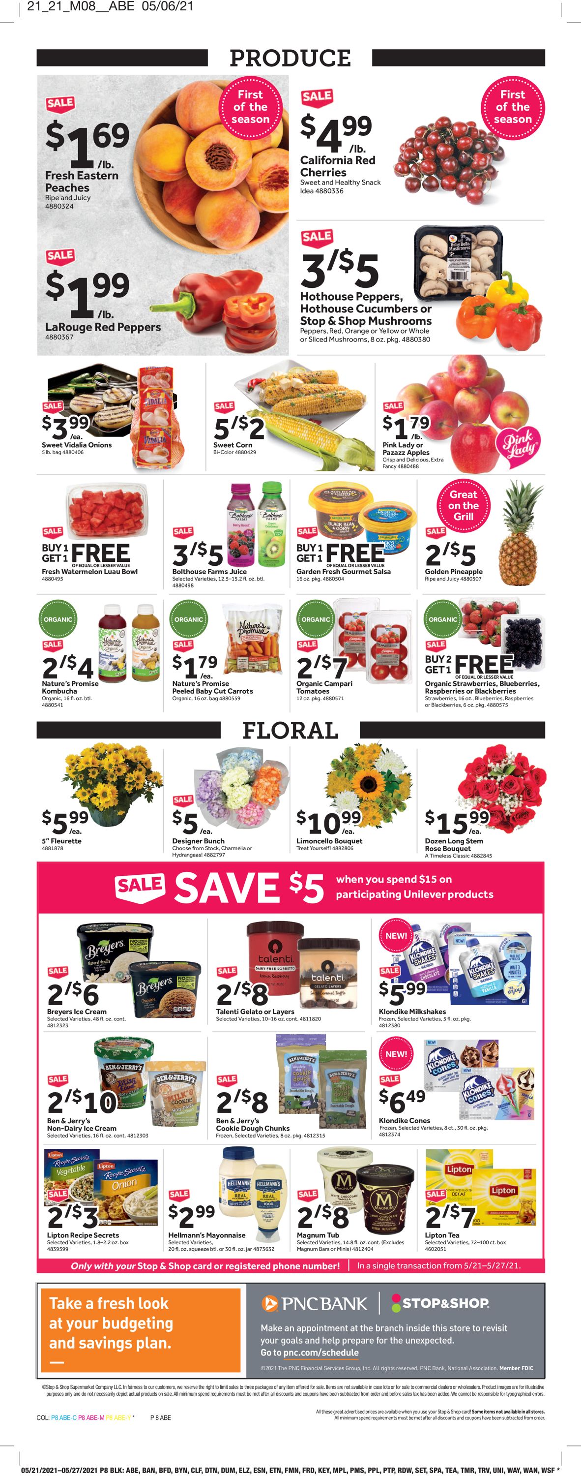 Stop and Shop Ad from 05/21/2021