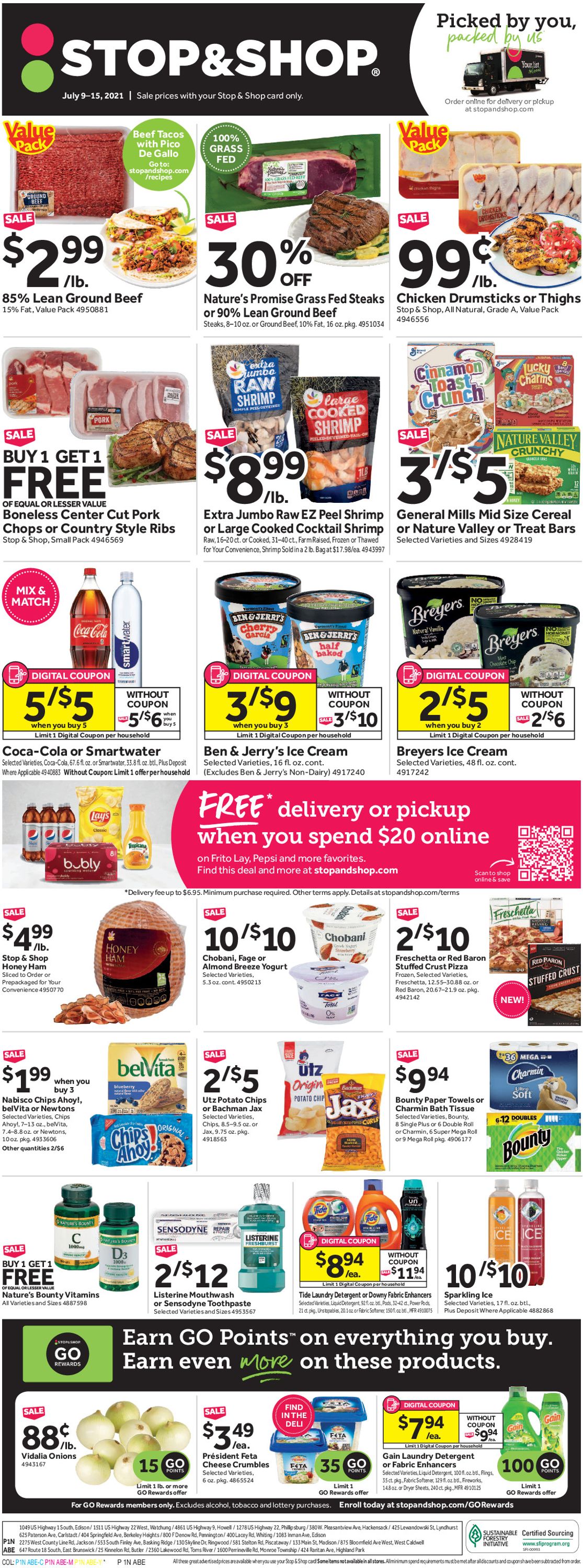 Stop and Shop Ad from 07/09/2021