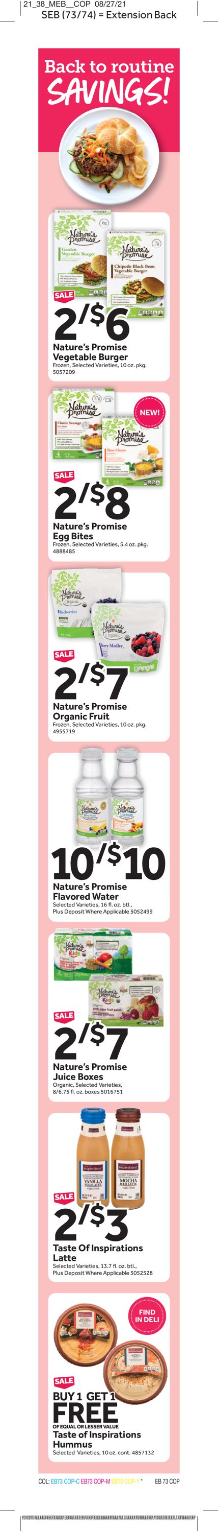 Stop and Shop Ad from 09/17/2021