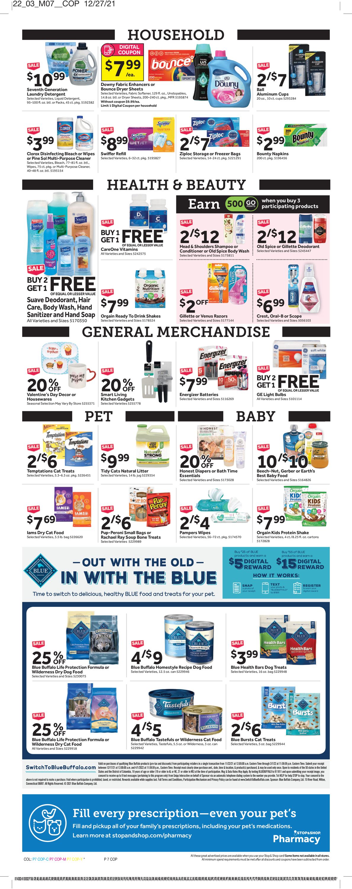 Stop and Shop Ad from 01/14/2022