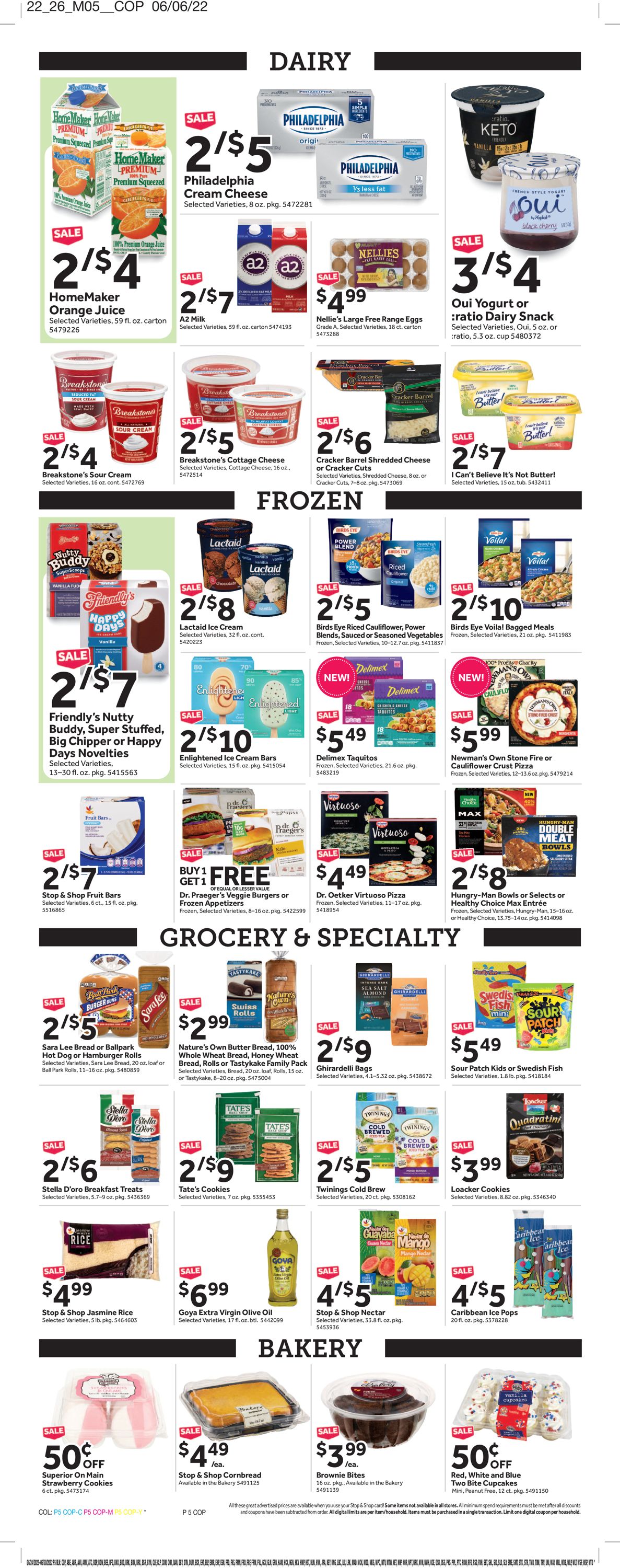 Stop and Shop Ad from 06/24/2022